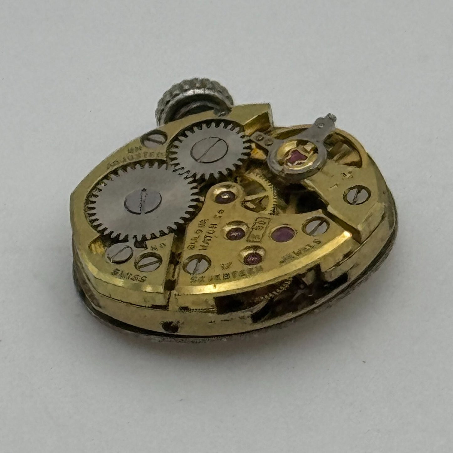 12.7mm Running Bulova 5BD Manual Wind 17 Jewels Swiss Made Watch Movement PARTS