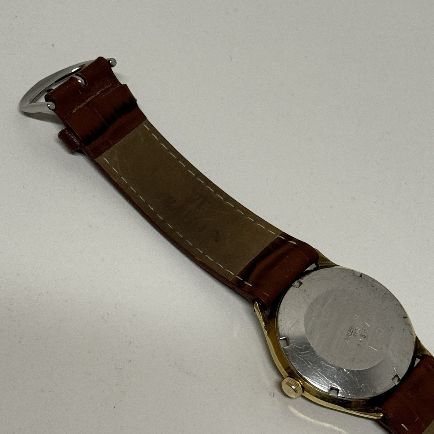 34mm Mens Walkermatic Astron ETA 2472 Automatic Vintage Watch Running To Service