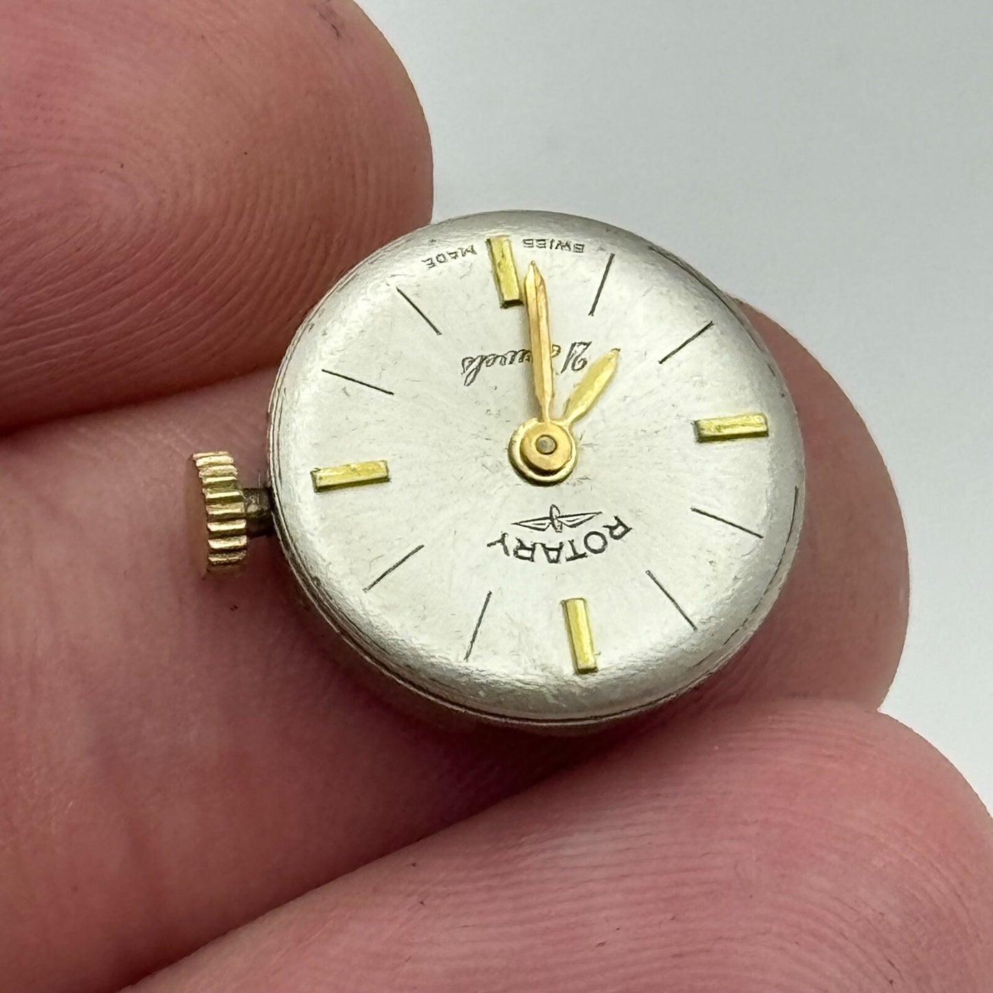 15.5mm Running Rotary ETA 2412 Manual Wind 21 Jewels Watch Movement PARTS REPAIR