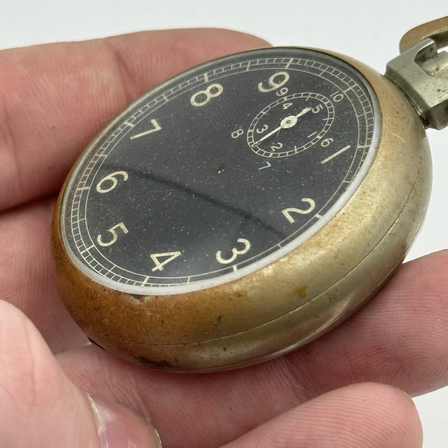 49mm 1940s Elgin USA Grade 582 Model 21 Star Case Co Stop Watch TO RESTORE