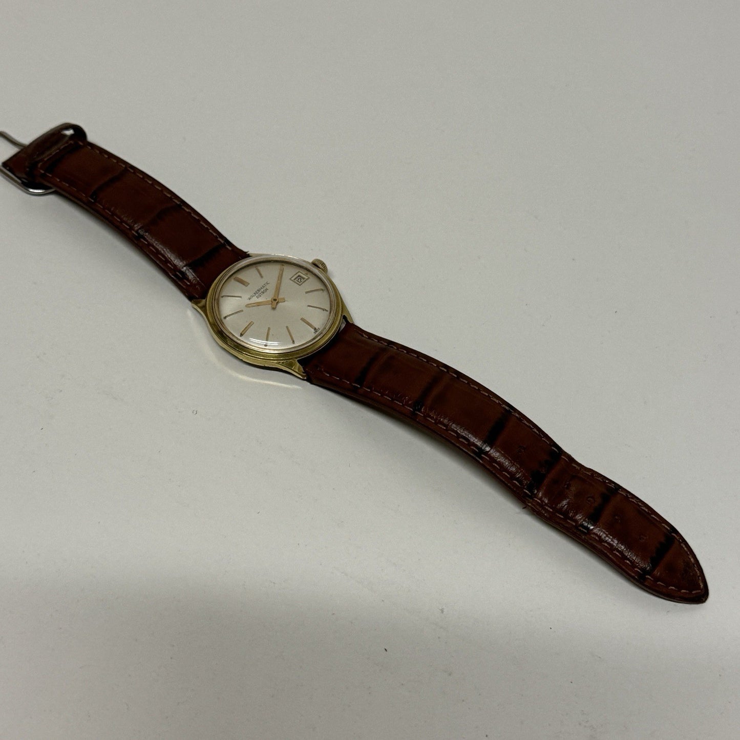 34mm Mens Walkermatic Astron ETA 2472 Automatic Vintage Watch Running To Service