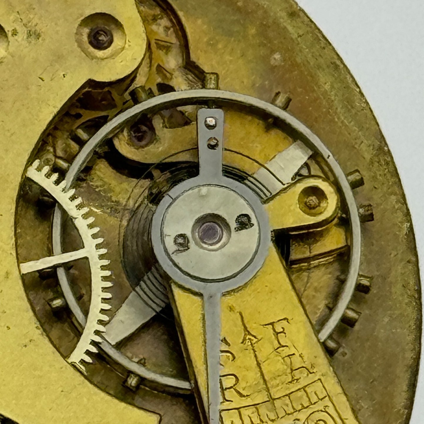 42.9mm Open Face Balance Intact Swiss 15 Jewels Pocket Watch Movement PARTS