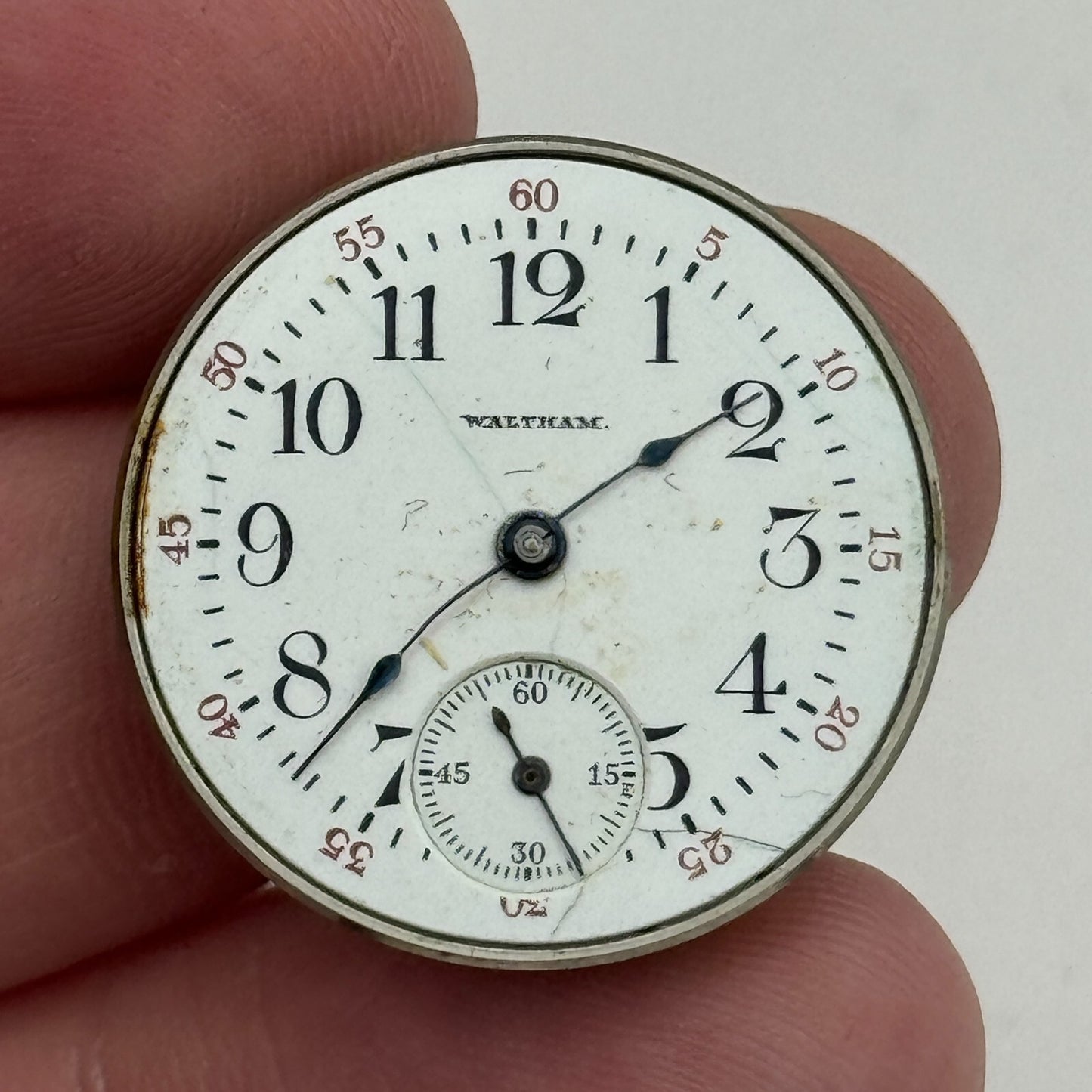 6/0s Men's Waltham Grade Ruby Model 1898 American Watch Movement PARTS SPARES