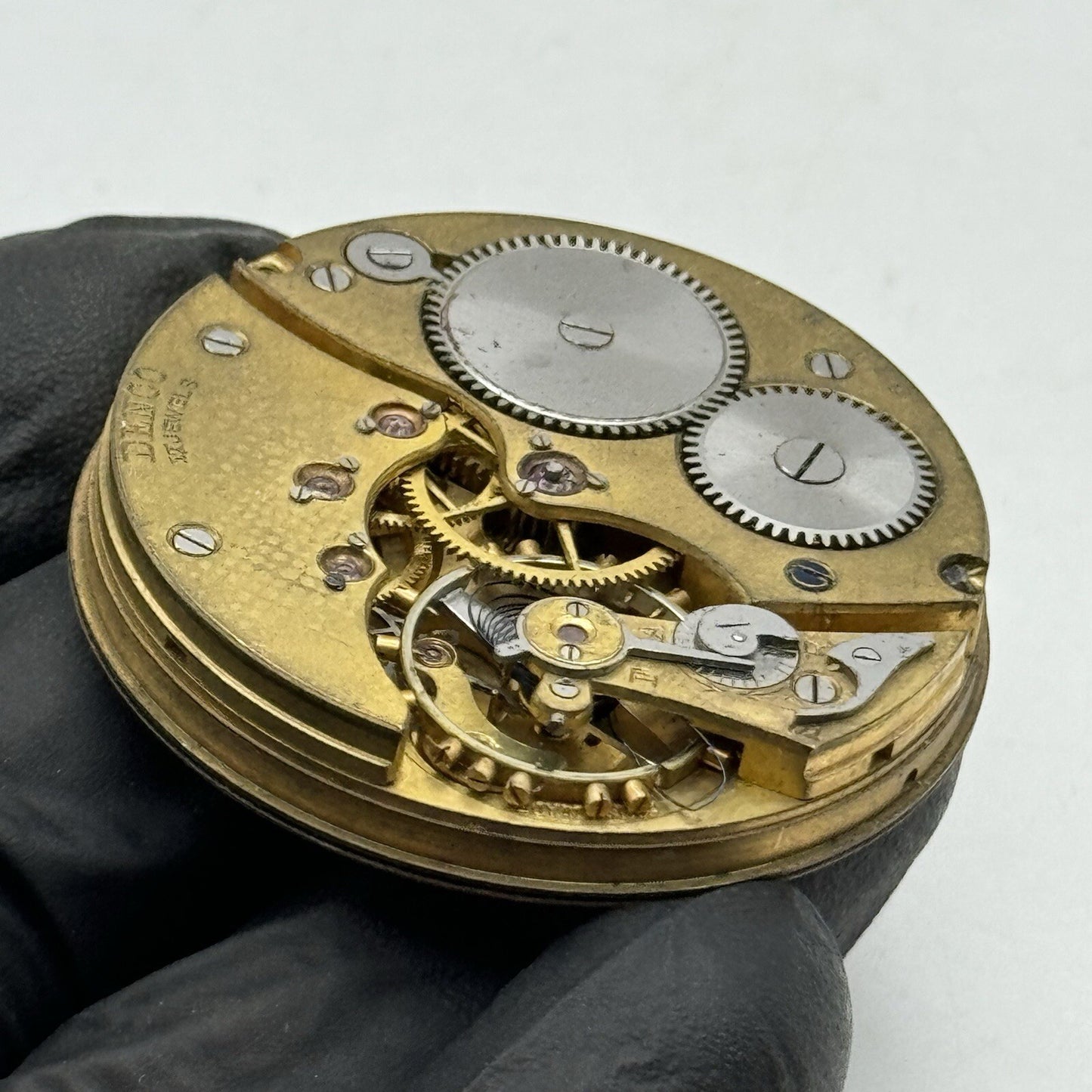 42.9mm Manual Wind Denco Higher Grade Pocket Watch Movement FOR PARTS Restore