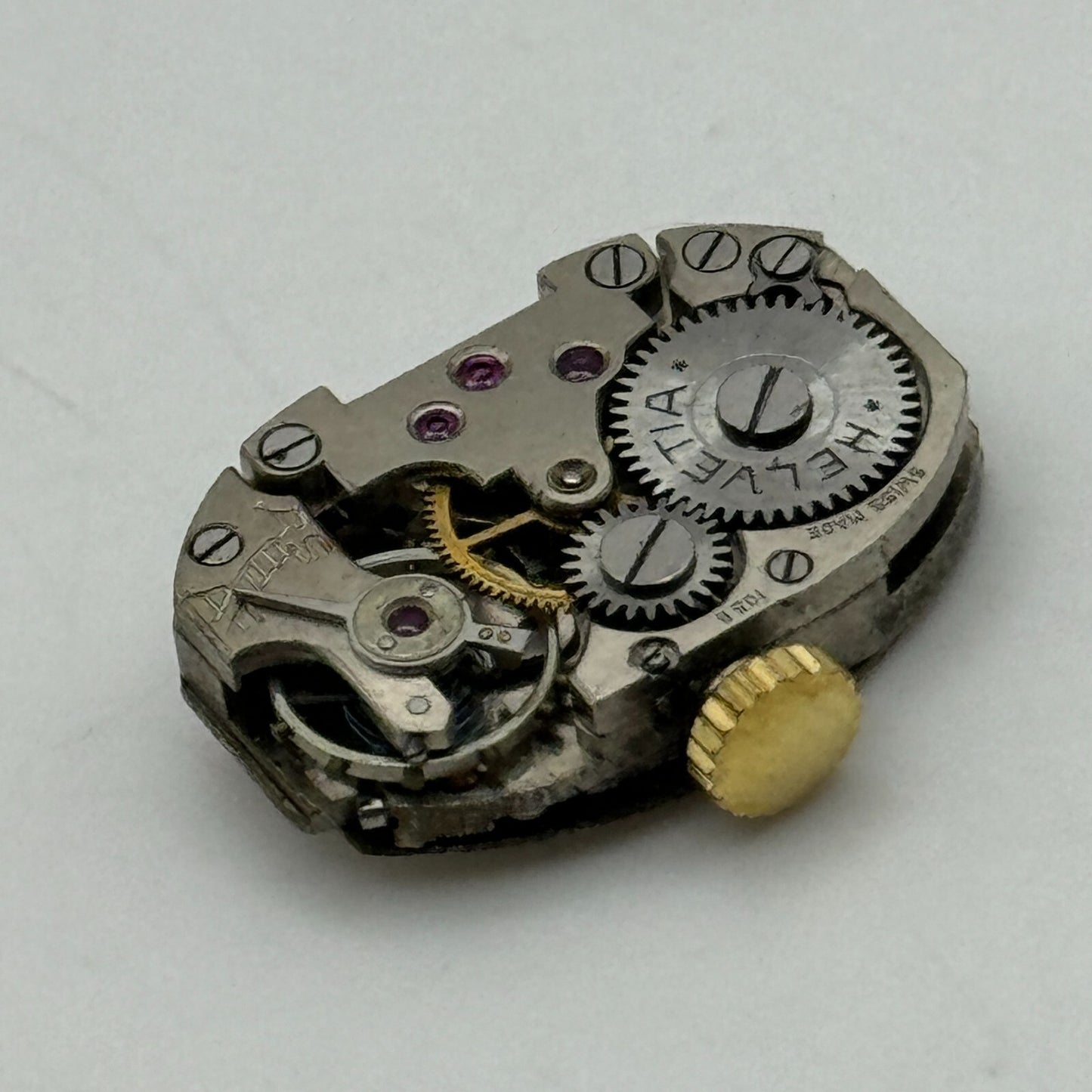 12.6mm Ladies Helvetia Cal 105B Manual Wind Watch Movement Swiss Vintage PARTS
