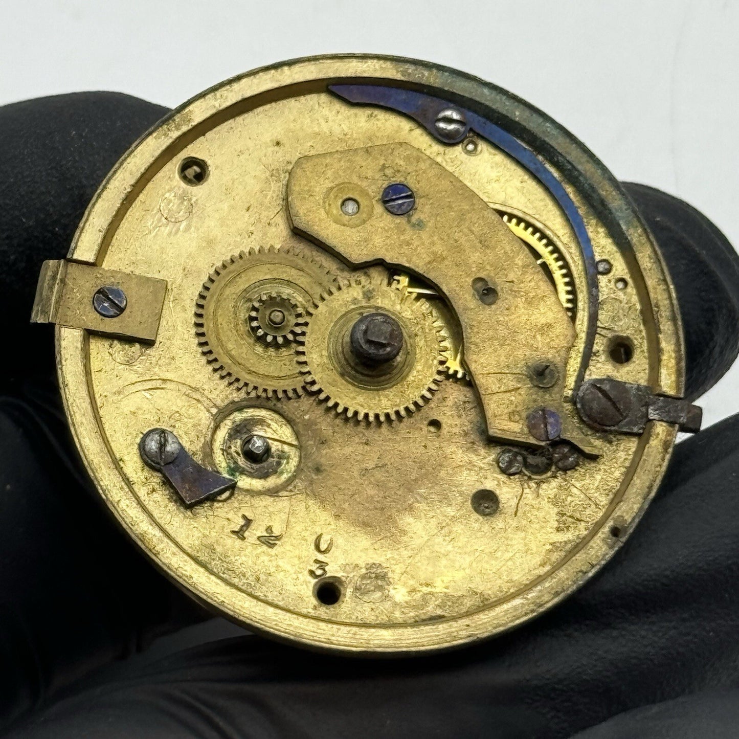 41.2mm Barton & Deacon Chain Present Fusee Pocket Watch Movement FOR PARTS