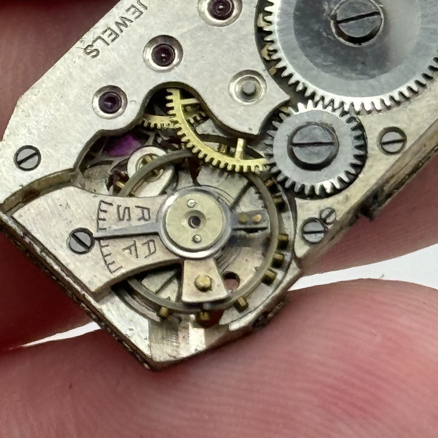15.9mm Ladies AS 557 Tank Watch Movement Manual Wind 15 Jewel Swiss PARTS SPARES