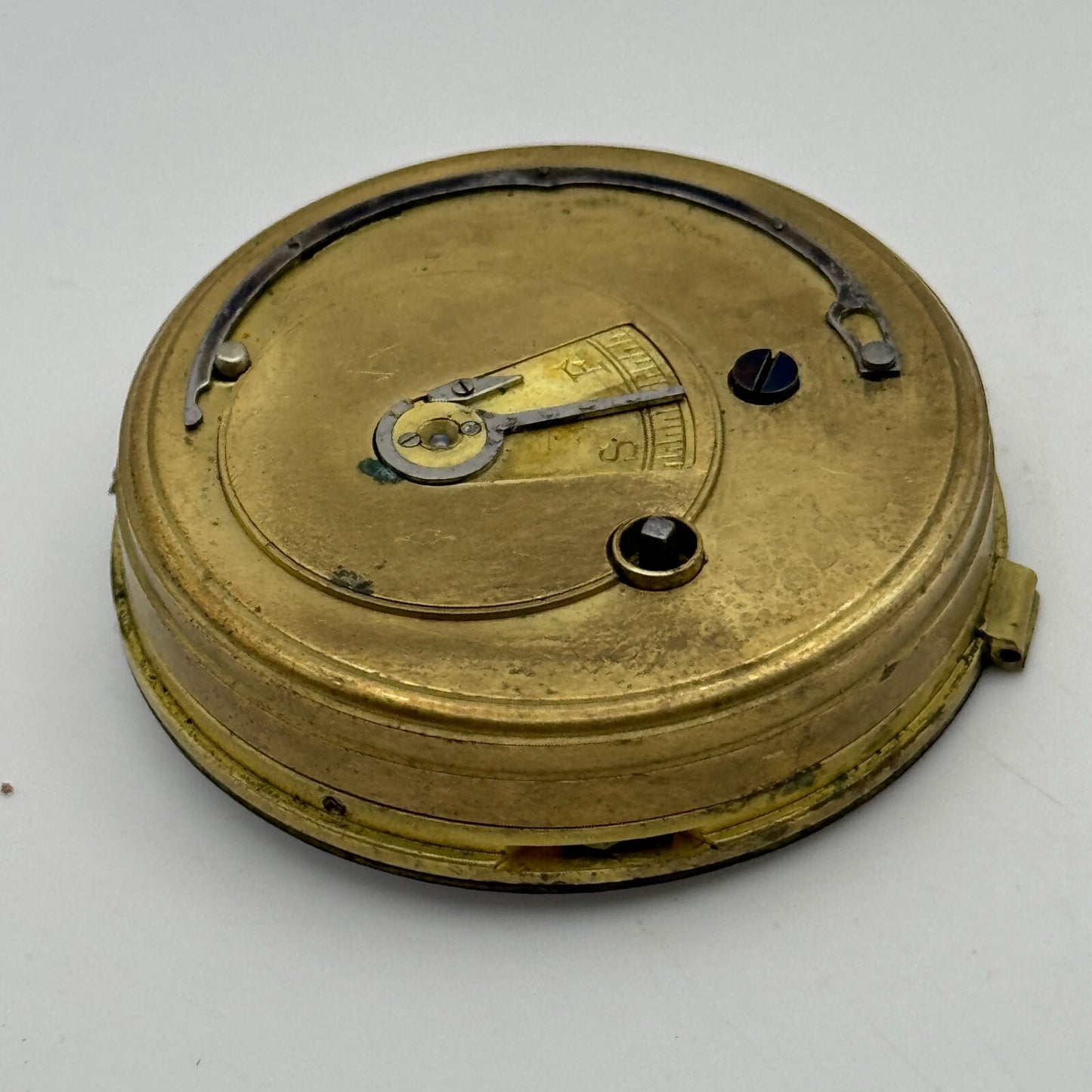 44.9mm Antique F Taylor Whitchurch Balance Intact Pocket Watch Movement PARTS