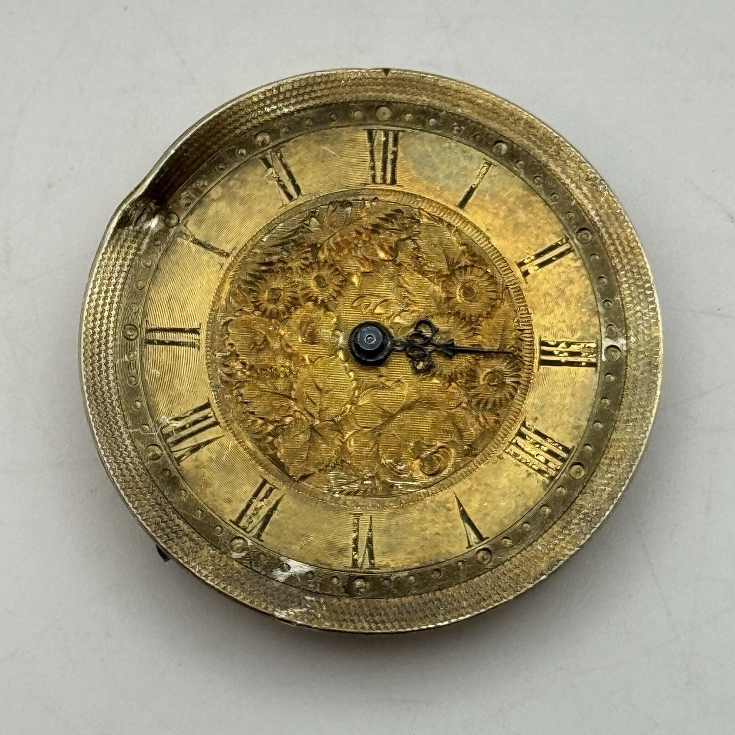 34.1mm High Quality Beautiful Gold Dial Cylinder Watch Movement Parts Repair