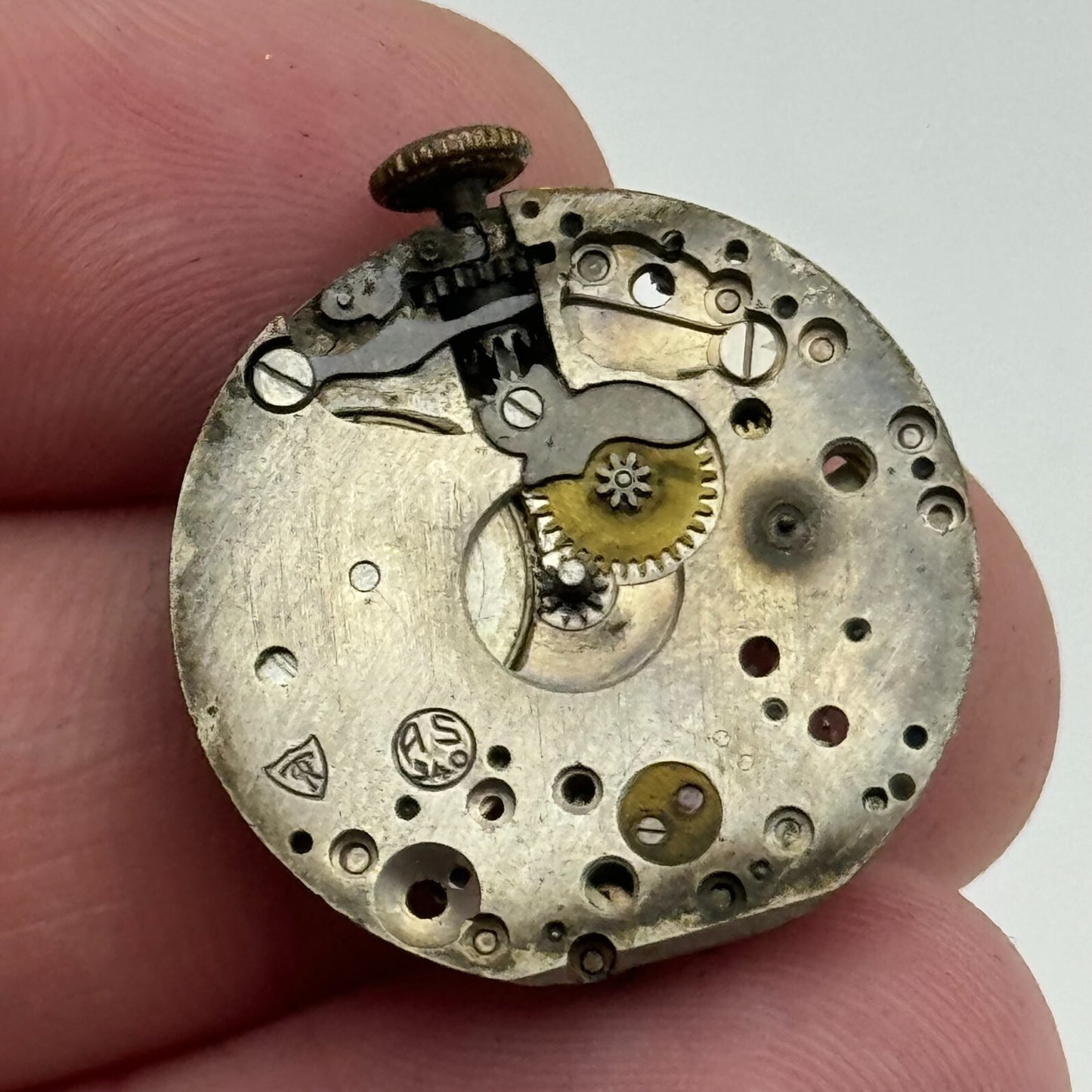 23.7mm Running Rotary AS 340 Manual Wind Watch Movement Swiss Vintage PARTS