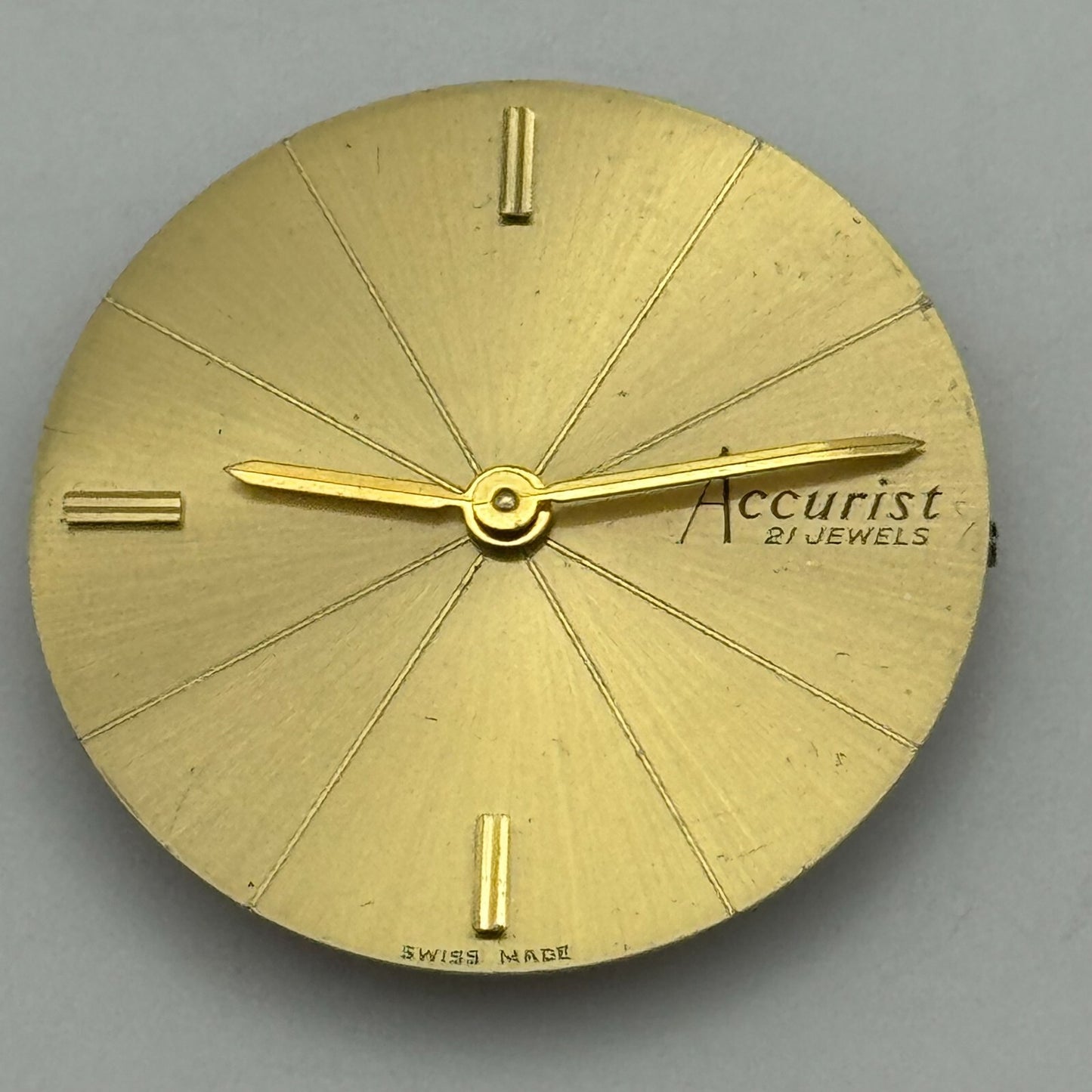 17.5mm Accurist Felsa F 4122 Manual Wind 21 Jewels Swiss Watch Movement PARTS