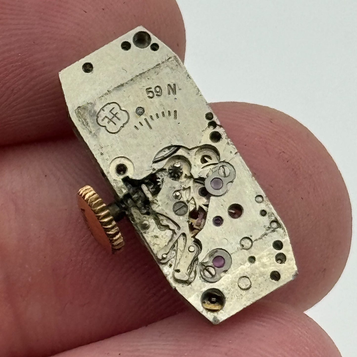 9mm Ladies Lusina FHF 59N Manual Wind 17 Jewels Watch Movement Swiss Made PARTS