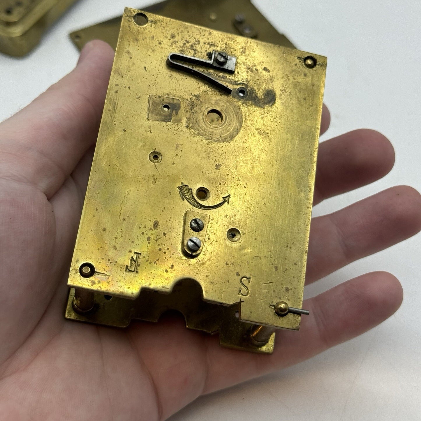 Unidentified Antique Clock Parts Unknown Origin Or Age See Photos Parts Repair