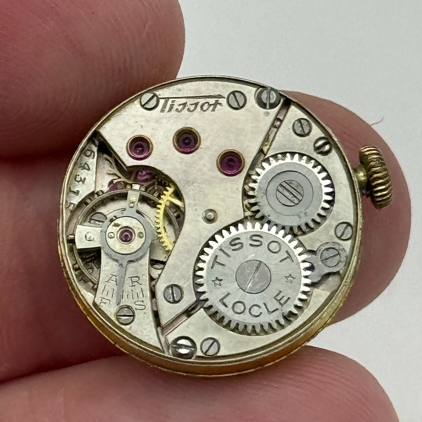 20.1mm WORKING Ladies Tissot Locle Cal 194 Manual Wind Watch Movement PARTS