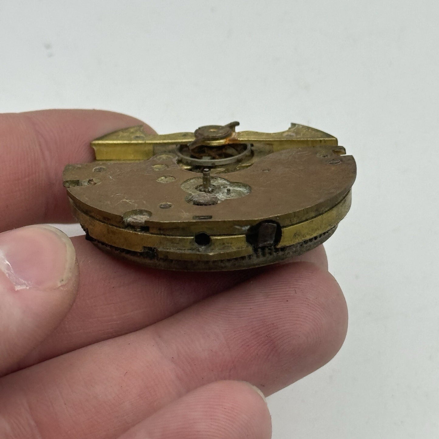 43.5mm Antique Hebdomas 8 Days Pocket Watch Movement To Restore Parts Repair