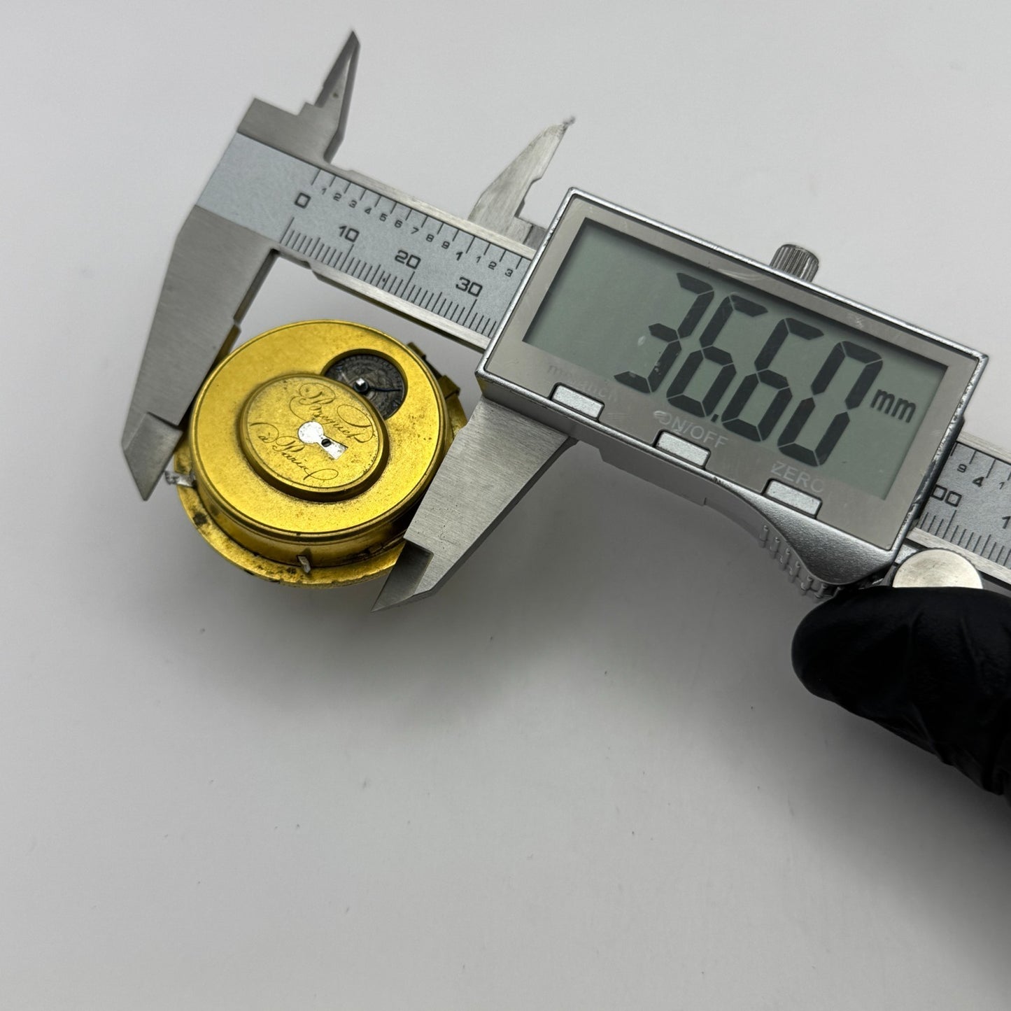 Complication French Pocket Watch Movement Signed A Paris Antique Parts / Repair