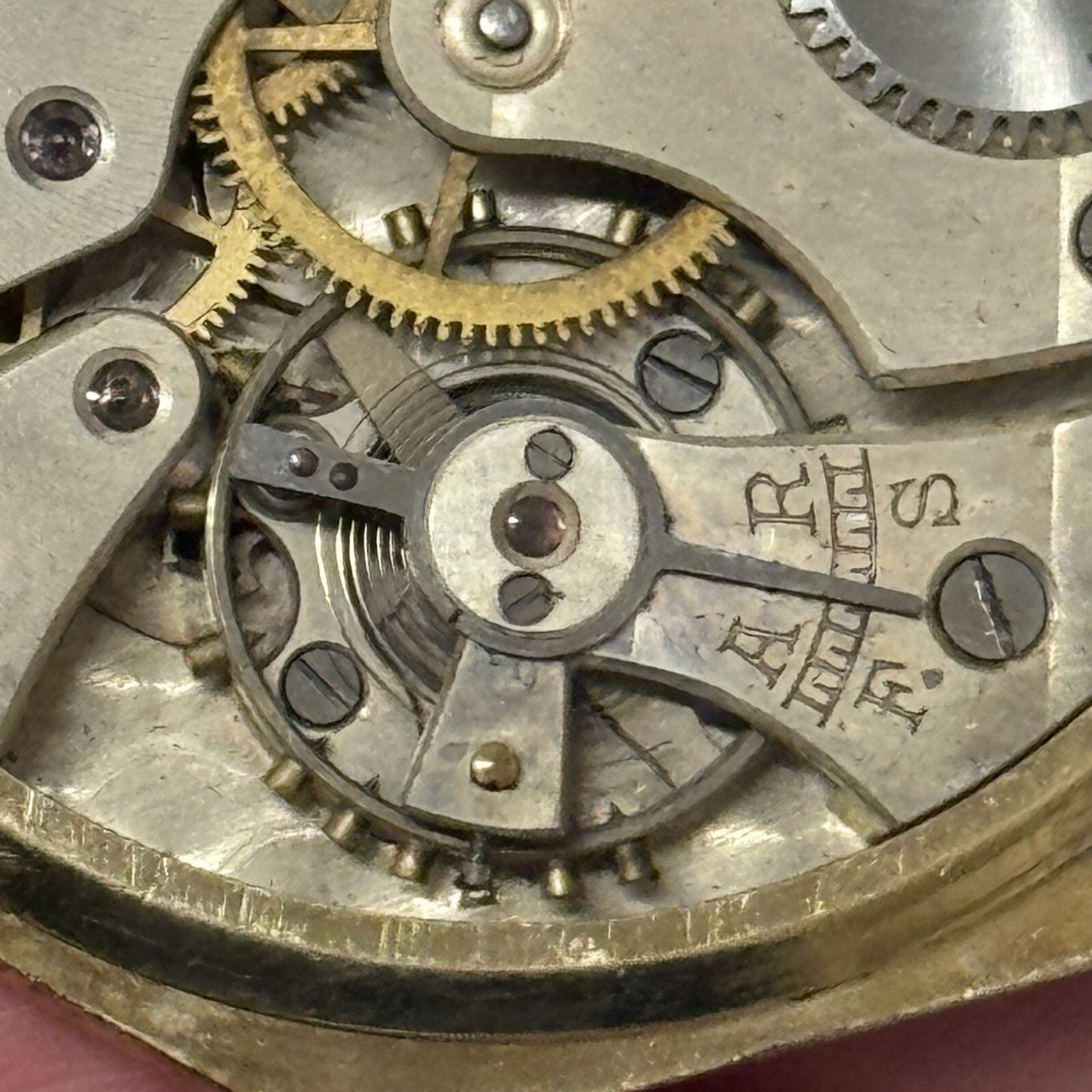 43mm WORKING Vintage Gold Filled York Octagonal Nawco Challenge Pocket Watch