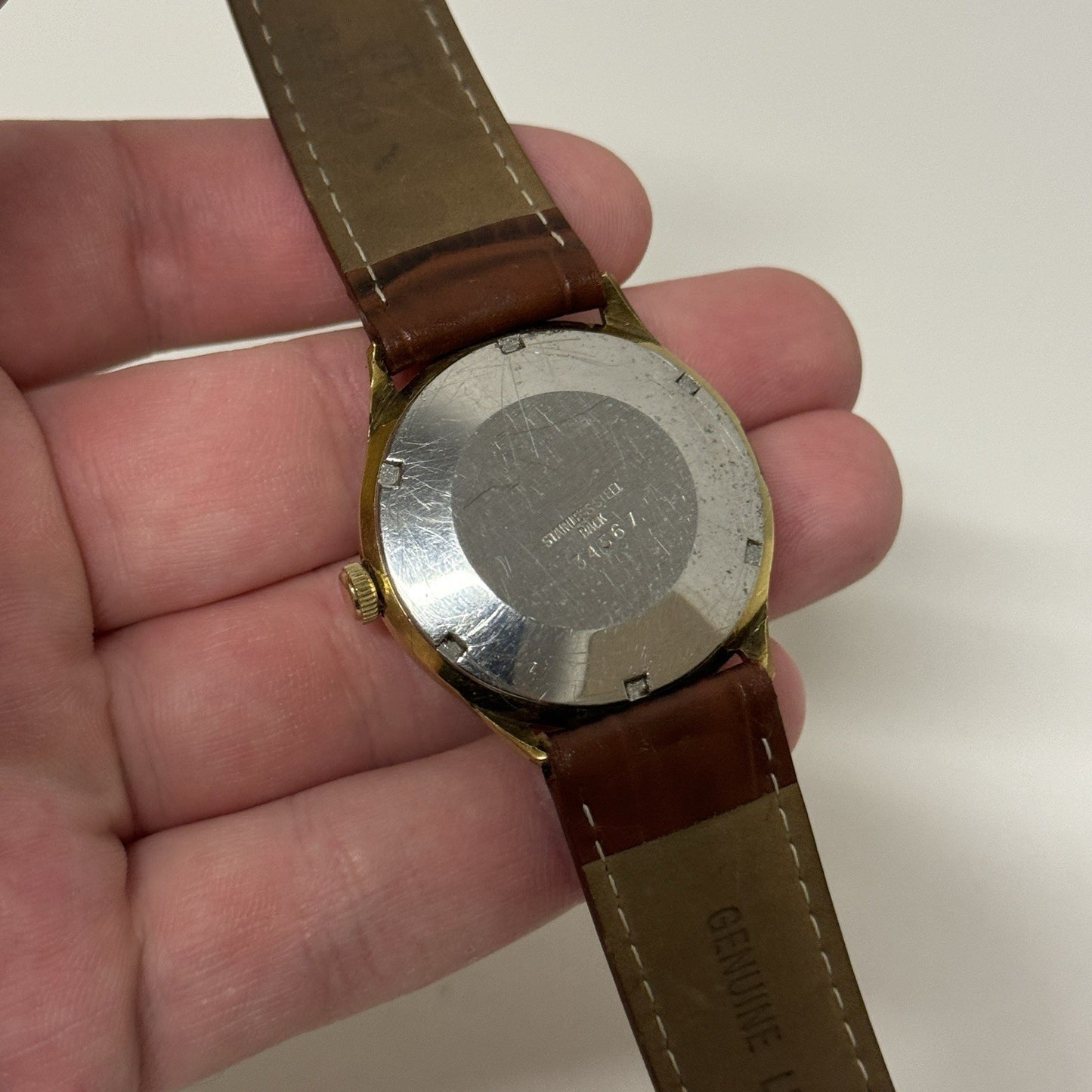 34mm Mens Walkermatic Astron ETA 2472 Automatic Vintage Watch Running To Service