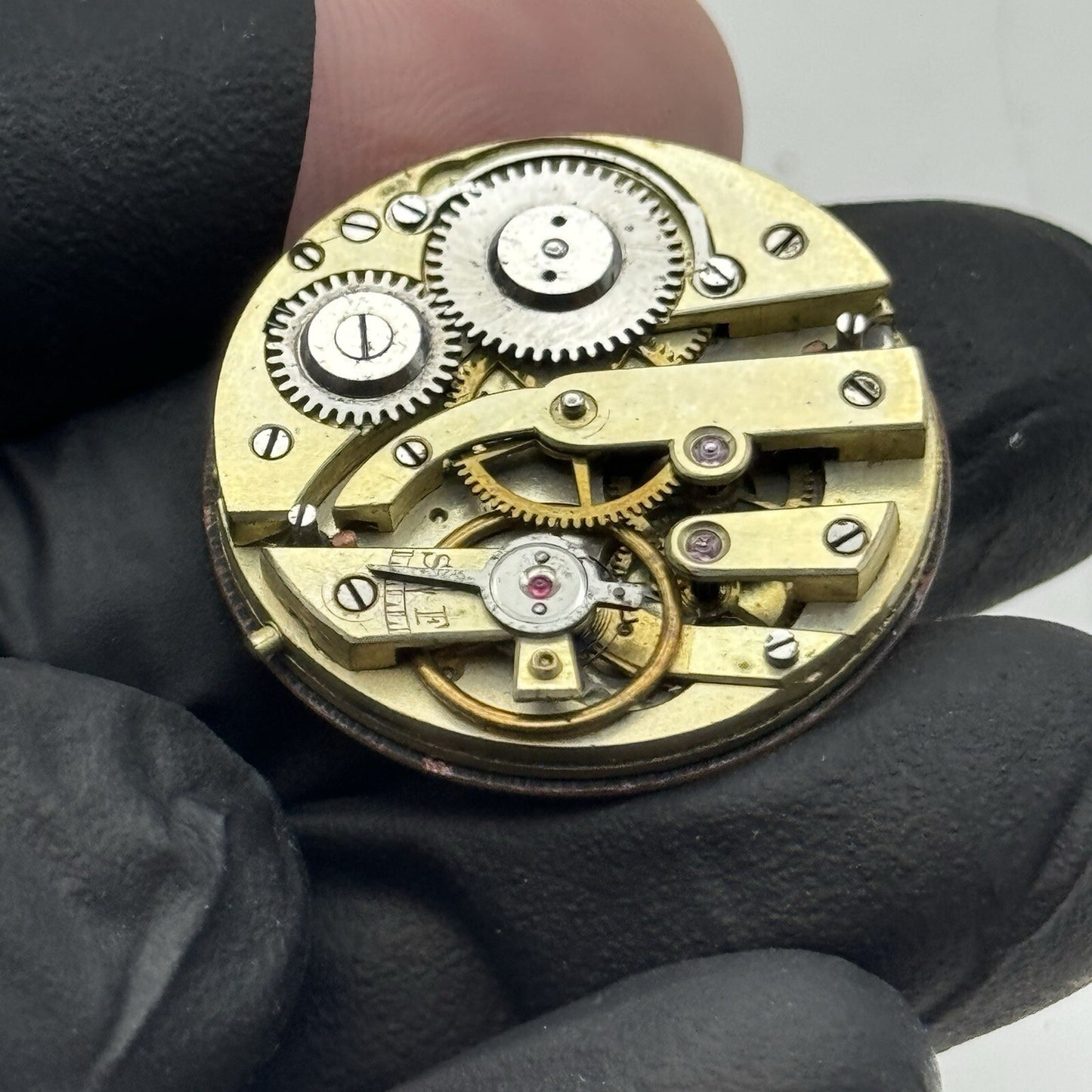 29.4mm Quality White Porcelain Dial Cylinder Watch Movement Parts Repair