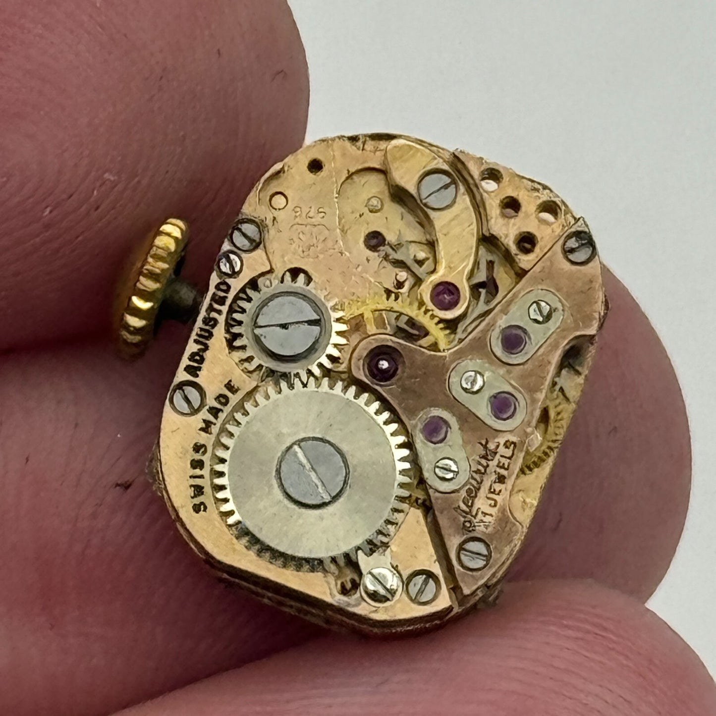 12.1mm Ladies Accurist AS 976 A Schild Manual Wind Swiss Watch Movement PARTS