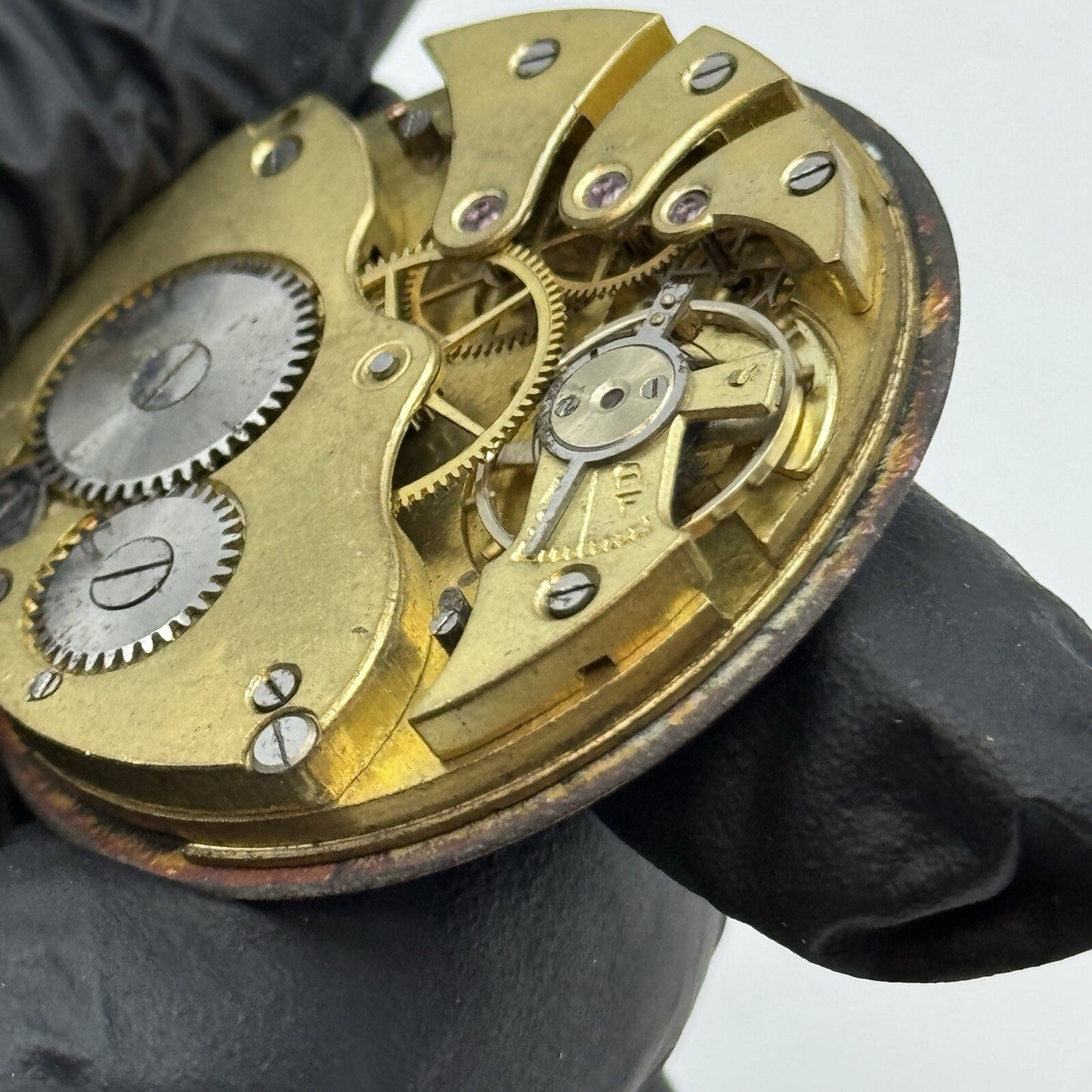 42.8mm Large Roman Numeral Open Face Balance Ok Pocket Watch Movement To Restore