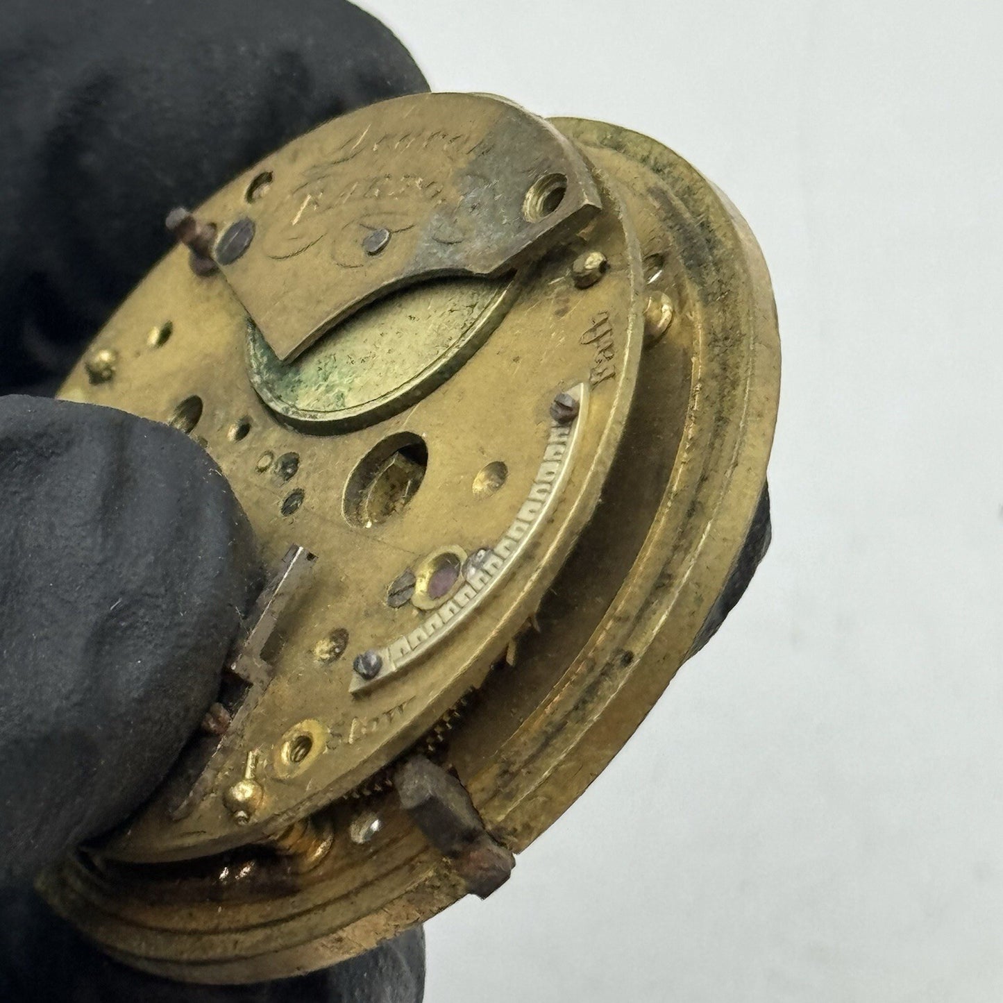 41.2mm Barton & Deacon Chain Present Fusee Pocket Watch Movement FOR PARTS