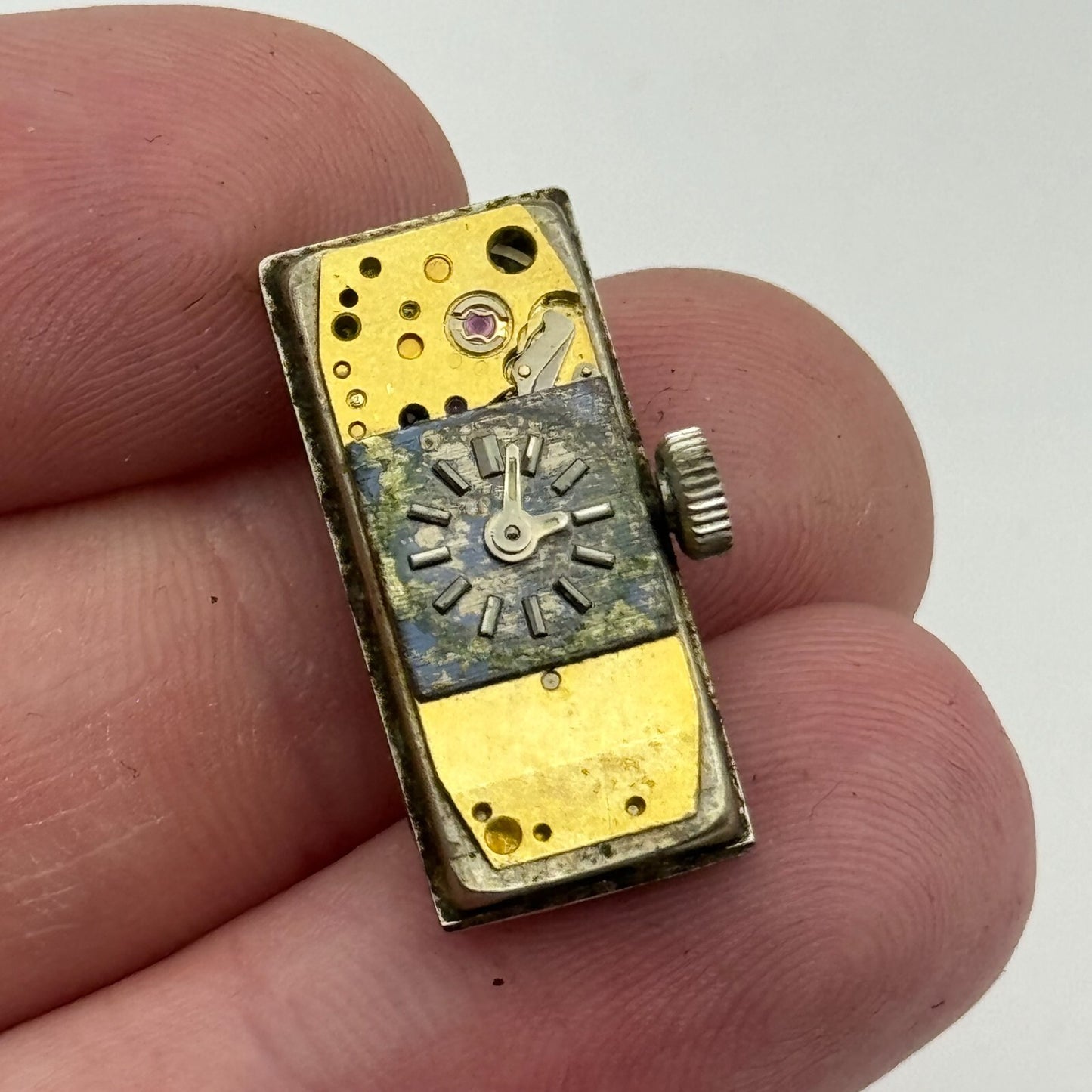 9mm Rotary Ladies FHF 59-21 Manual Wind Swiss Watch Movement Vintage FOR PARTS