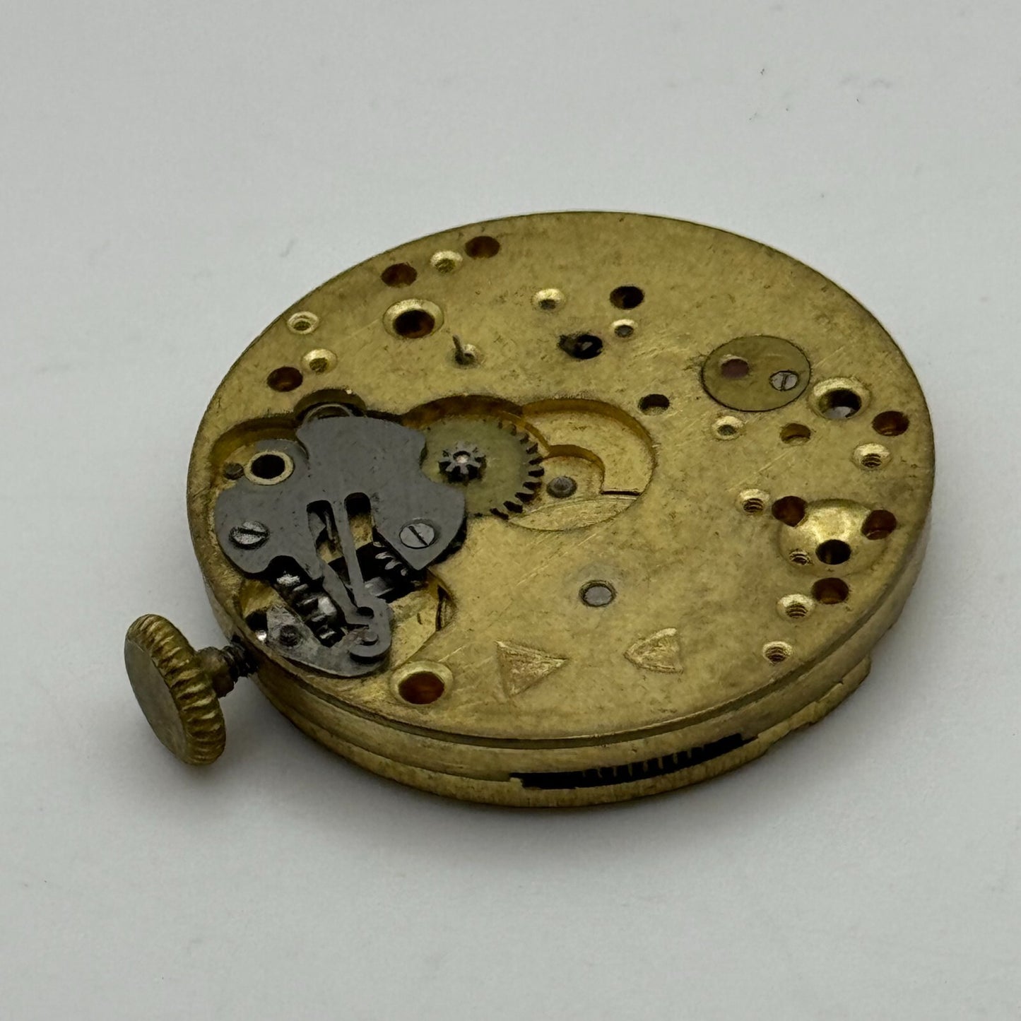 27mm Unidentified Balance Ok Trench Mens Watch Movement Manual Wind Swiss PARTS