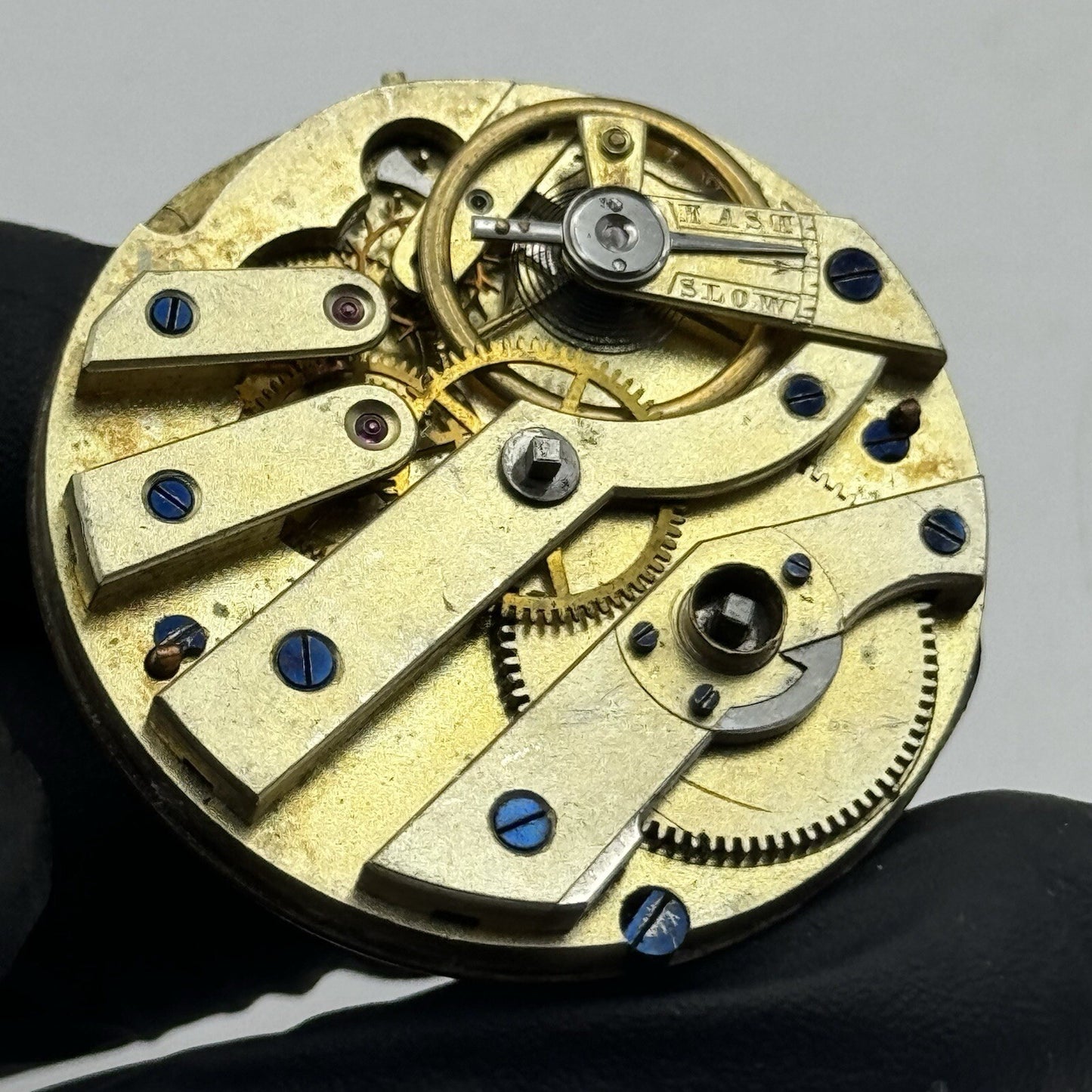 38.5mm High Quality White Porcelain Dial Cylinder Watch Movement Parts Repair