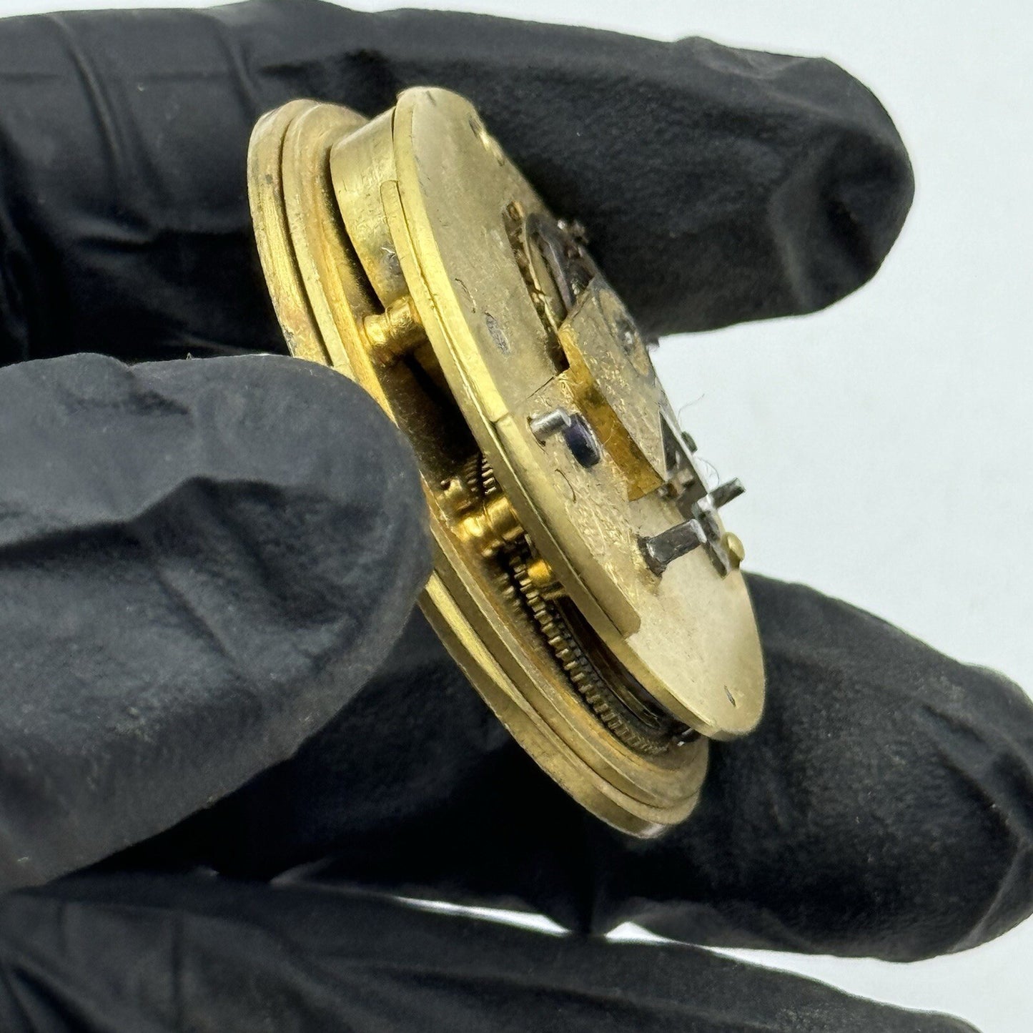 41.4mm Unidentified Fusee No Chain Pocket Watch Movement FOR PARTS