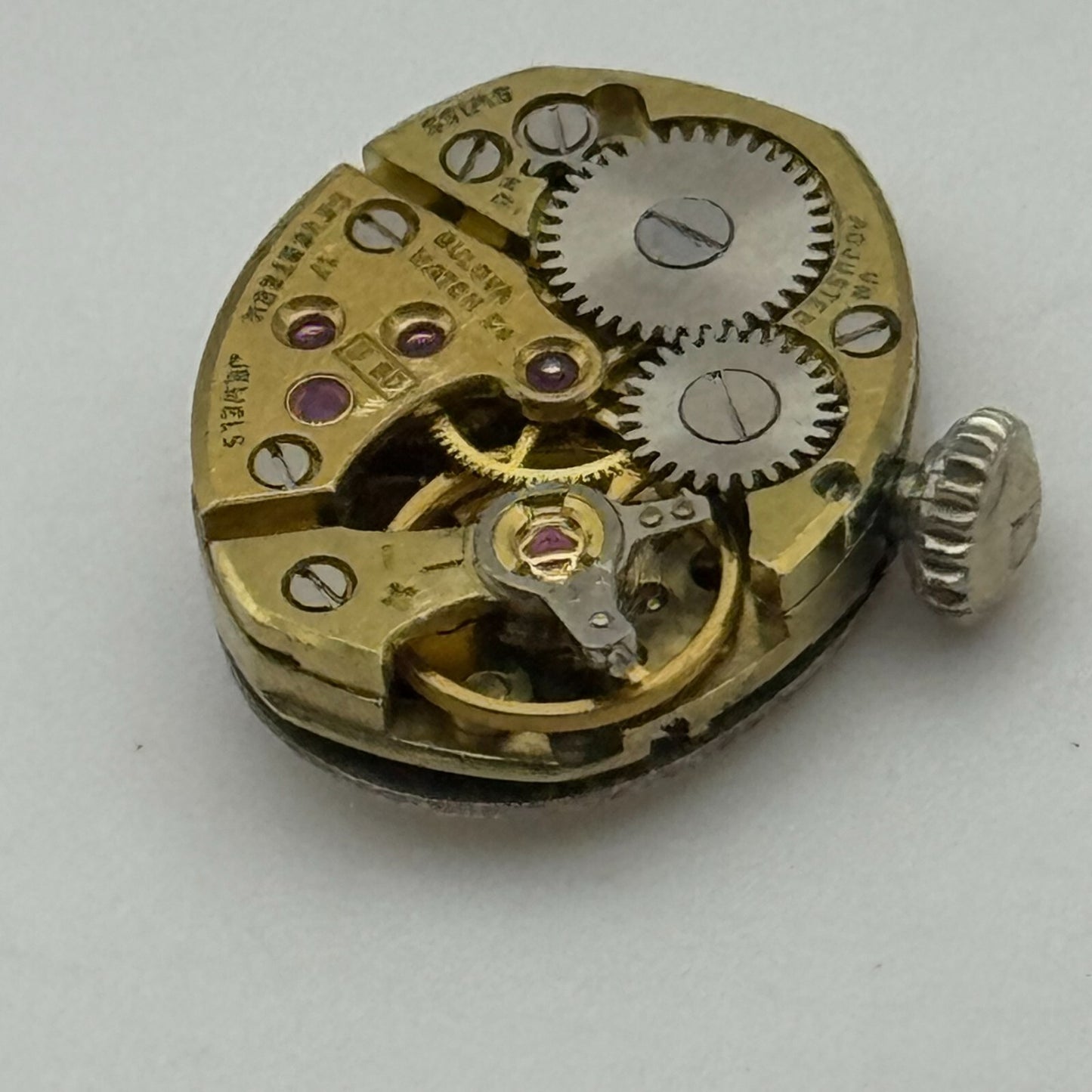 12.7mm Running Bulova 5BD Manual Wind 17 Jewels Swiss Made Watch Movement PARTS