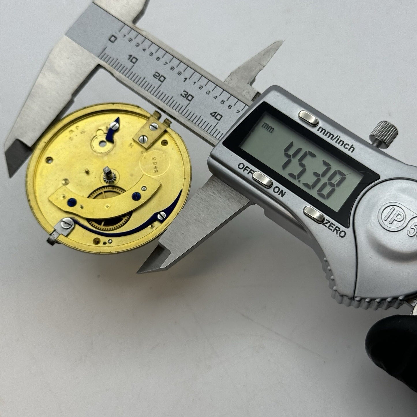 45.3mm Unidentified High Quality Partial Pocket Watch Movement FOR PARTS Repair