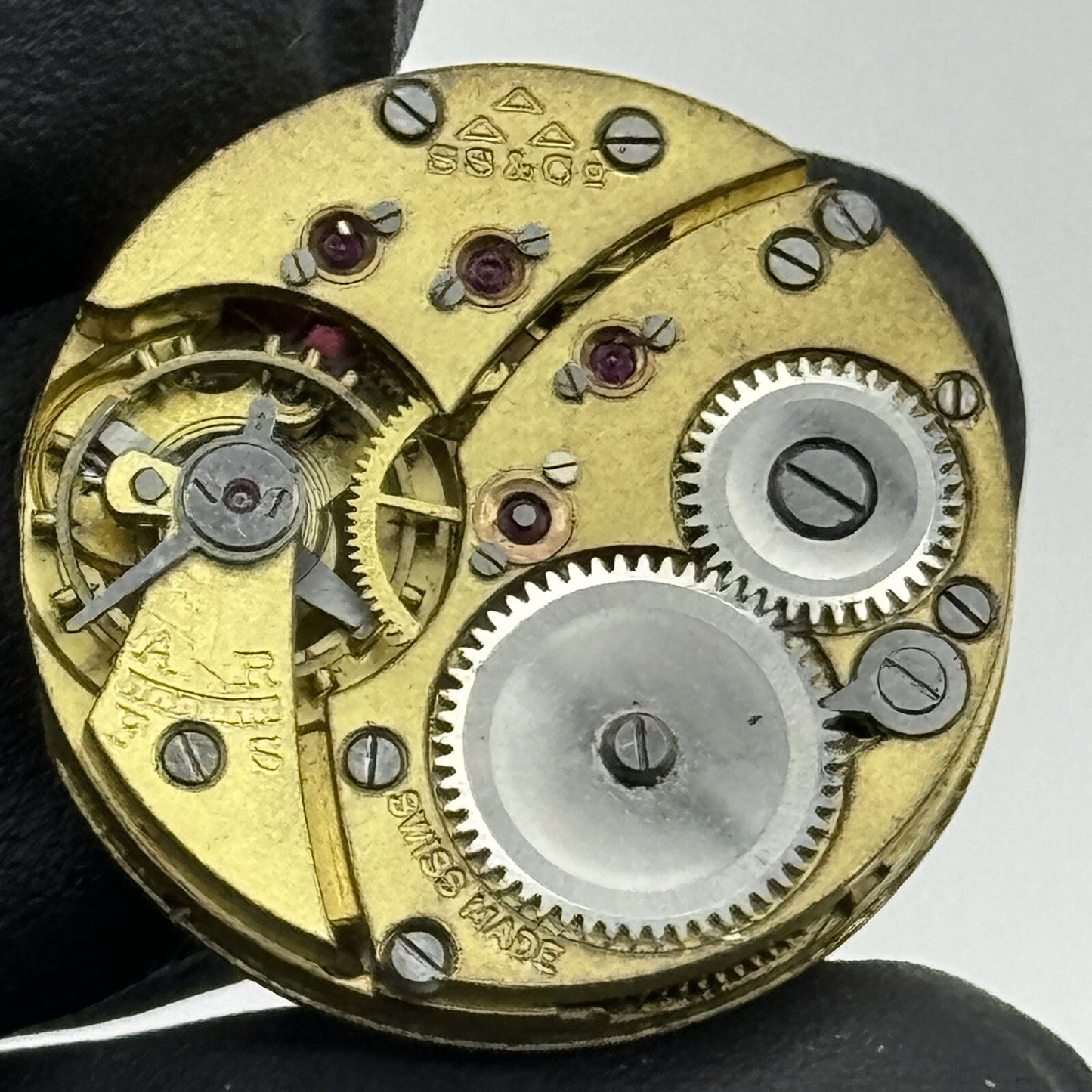 23.6mm Stauffer S S & Co Balance Intact Good Quality Watch Movement Parts Repair