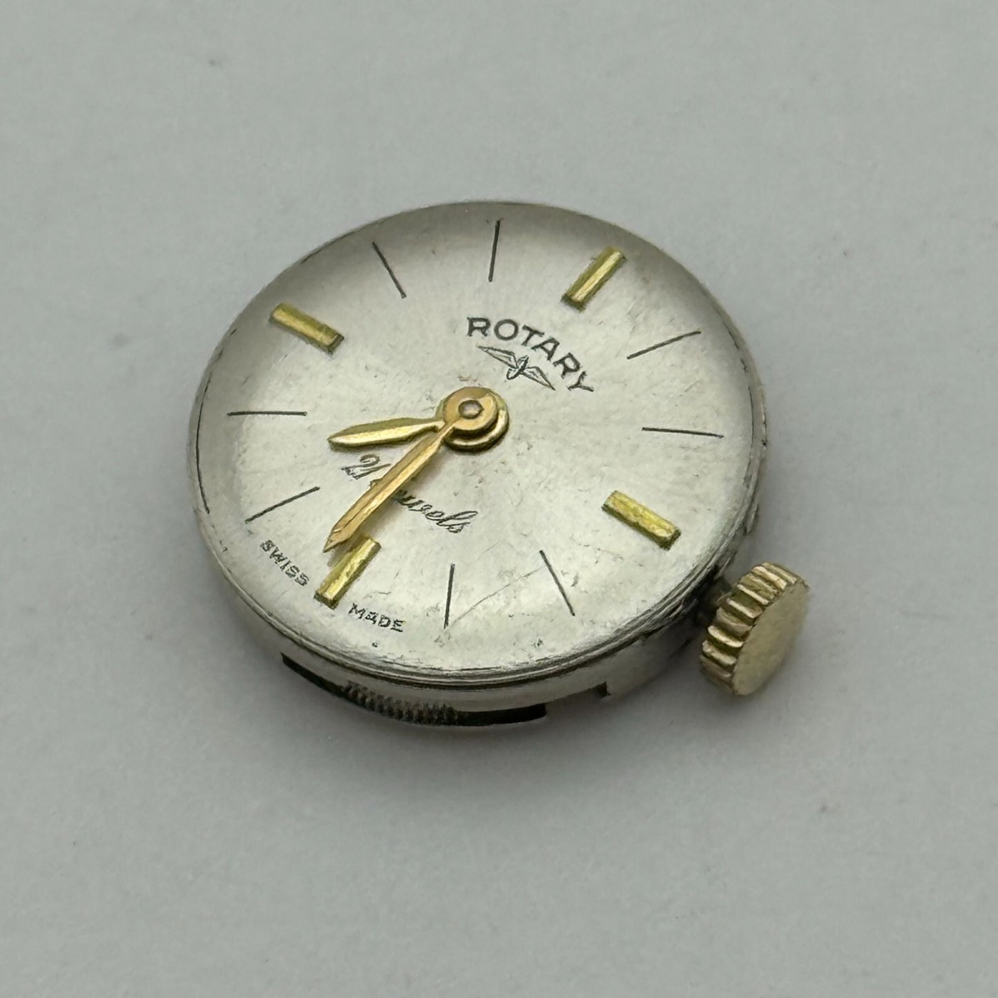 15.5mm Running Rotary ETA 2412 Manual Wind 21 Jewels Watch Movement PARTS REPAIR