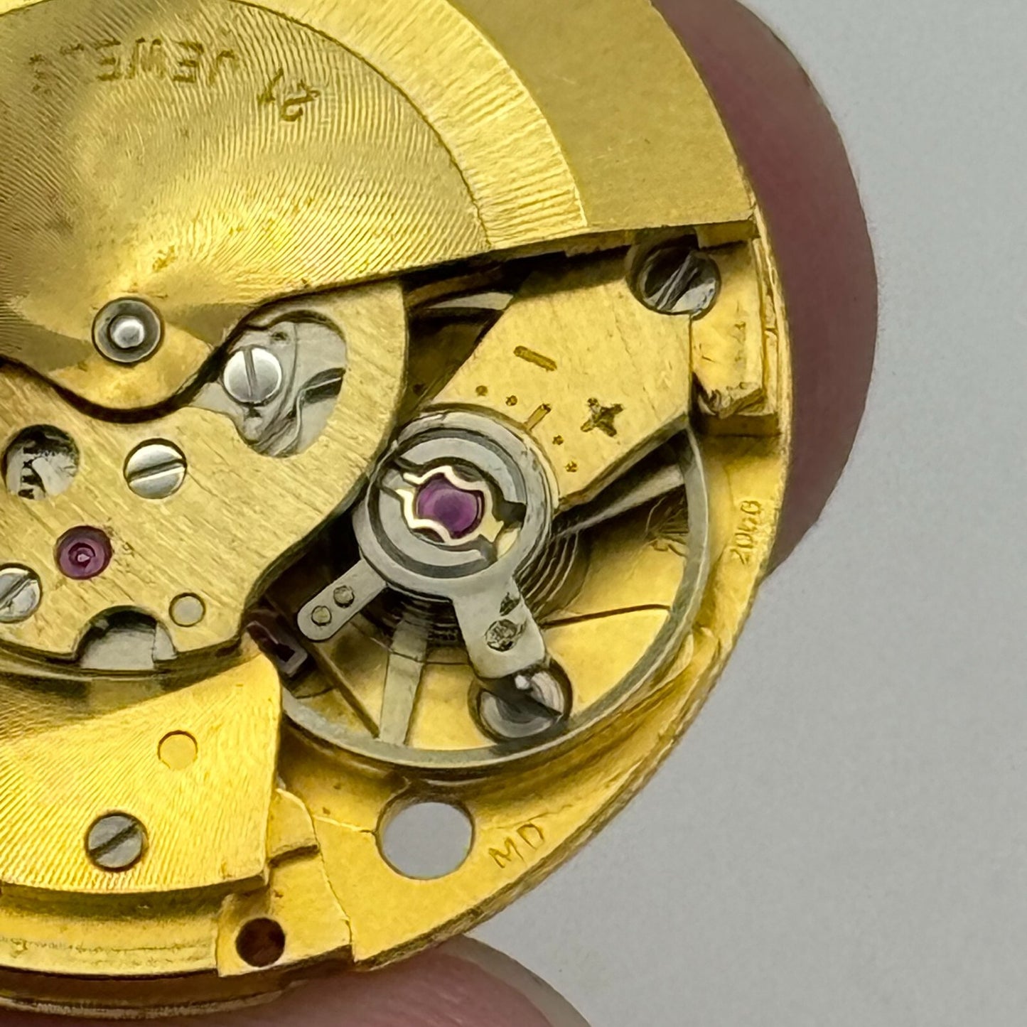 26mm Men's AS 2066 Automatic 15 Jewels Vintage Swiss Watch Movement PARTS SPARES