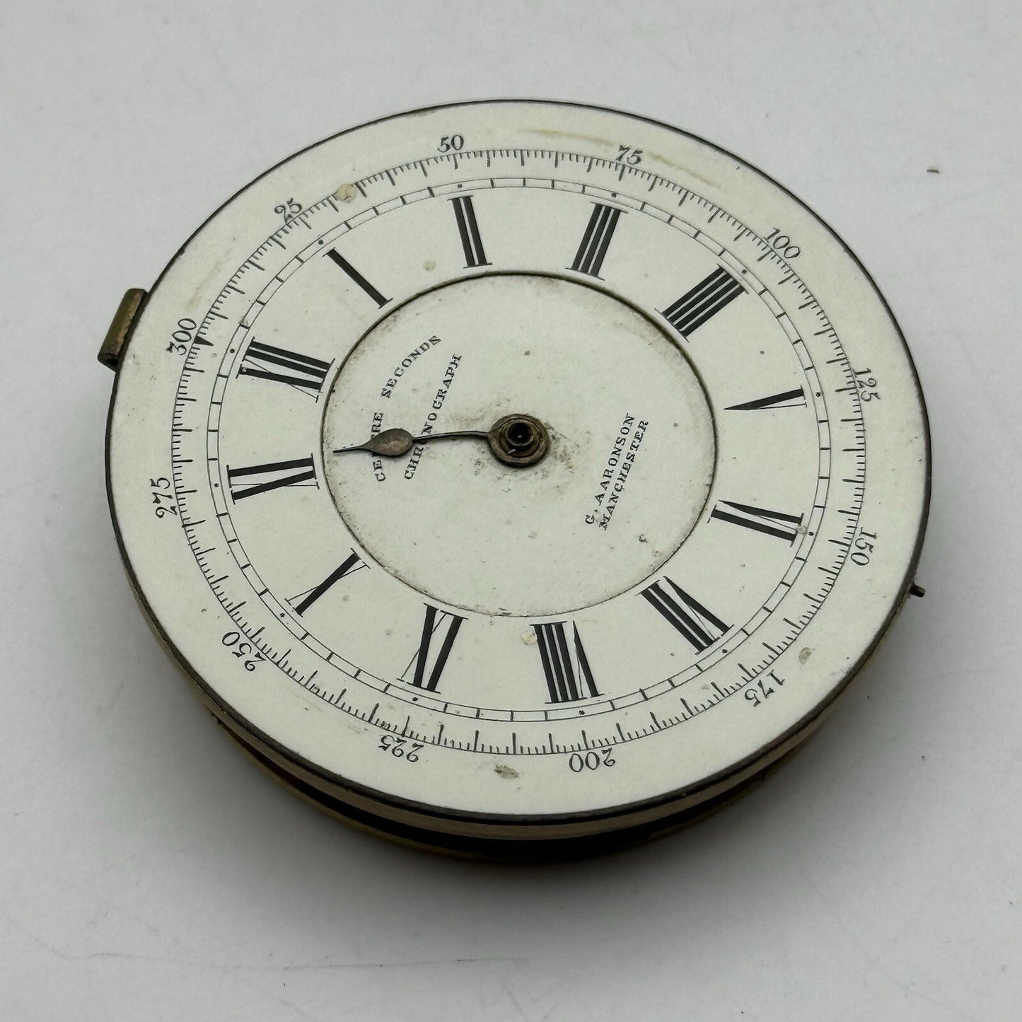 51.7mm Centre Seconds Chronograph Fusee Pocket Watch Movement FOR PARTS