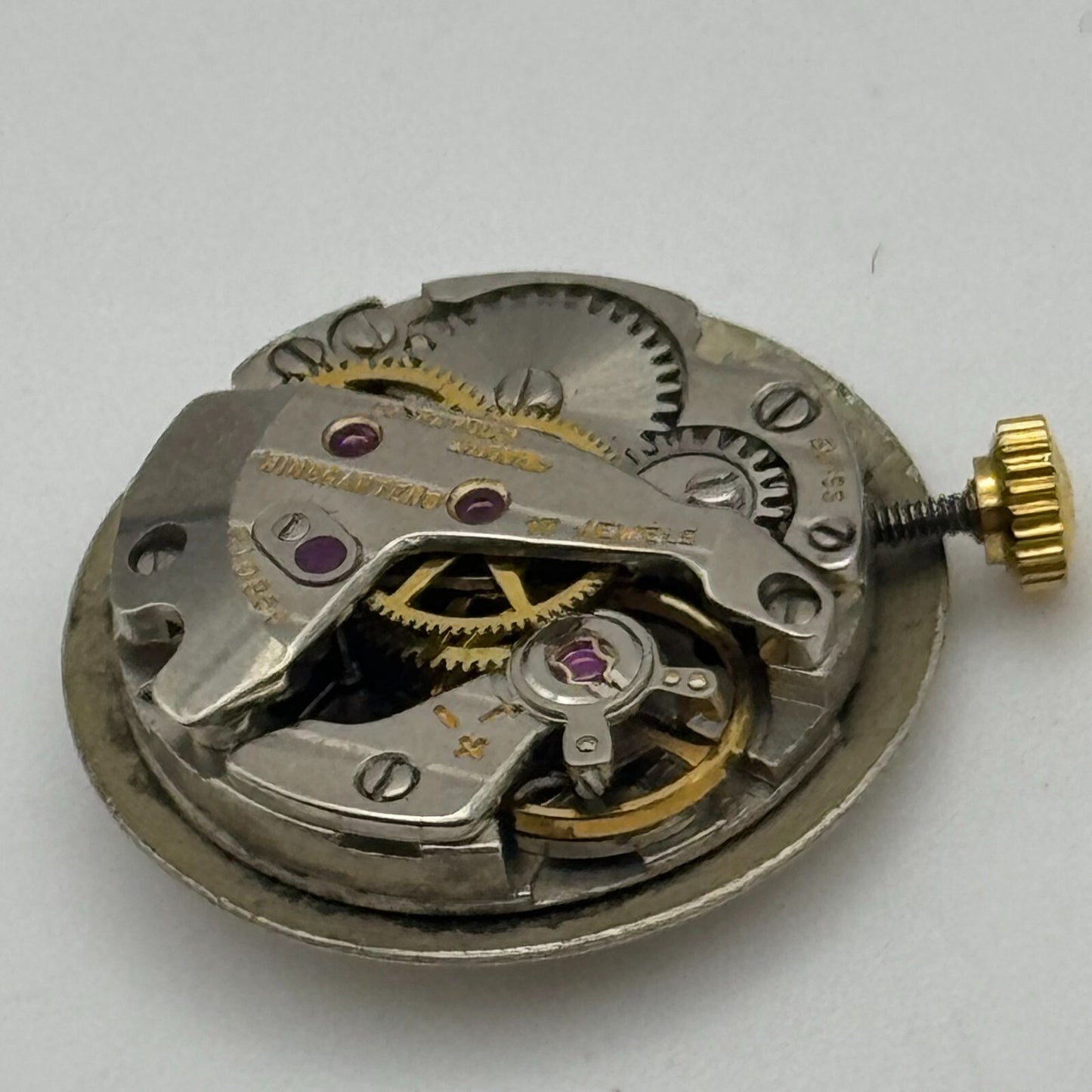 15.5mm Running Winegartens FHF 57-21 Manual Wind Swiss Made Watch Movement PARTS