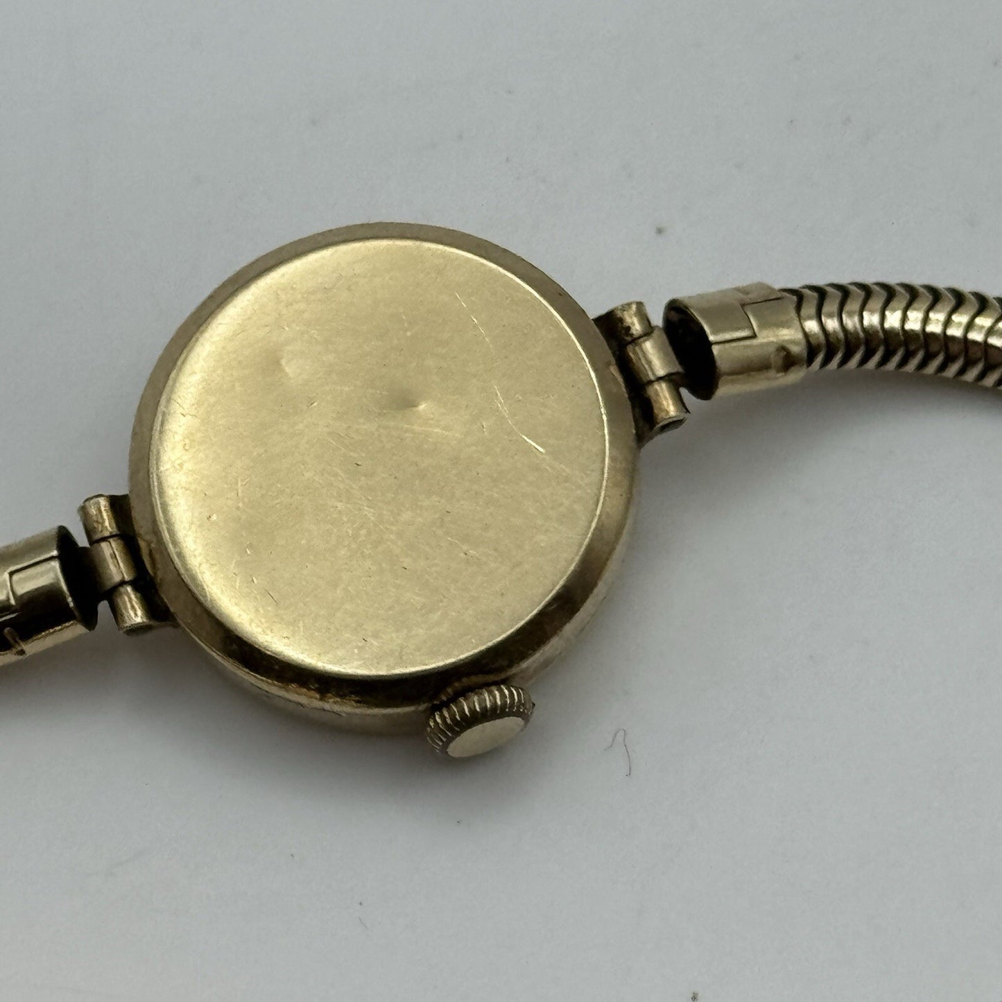 21mm Buren Dennison 9ct Gold Ladies Swiss Manual Wind Watch To Restore Vintage