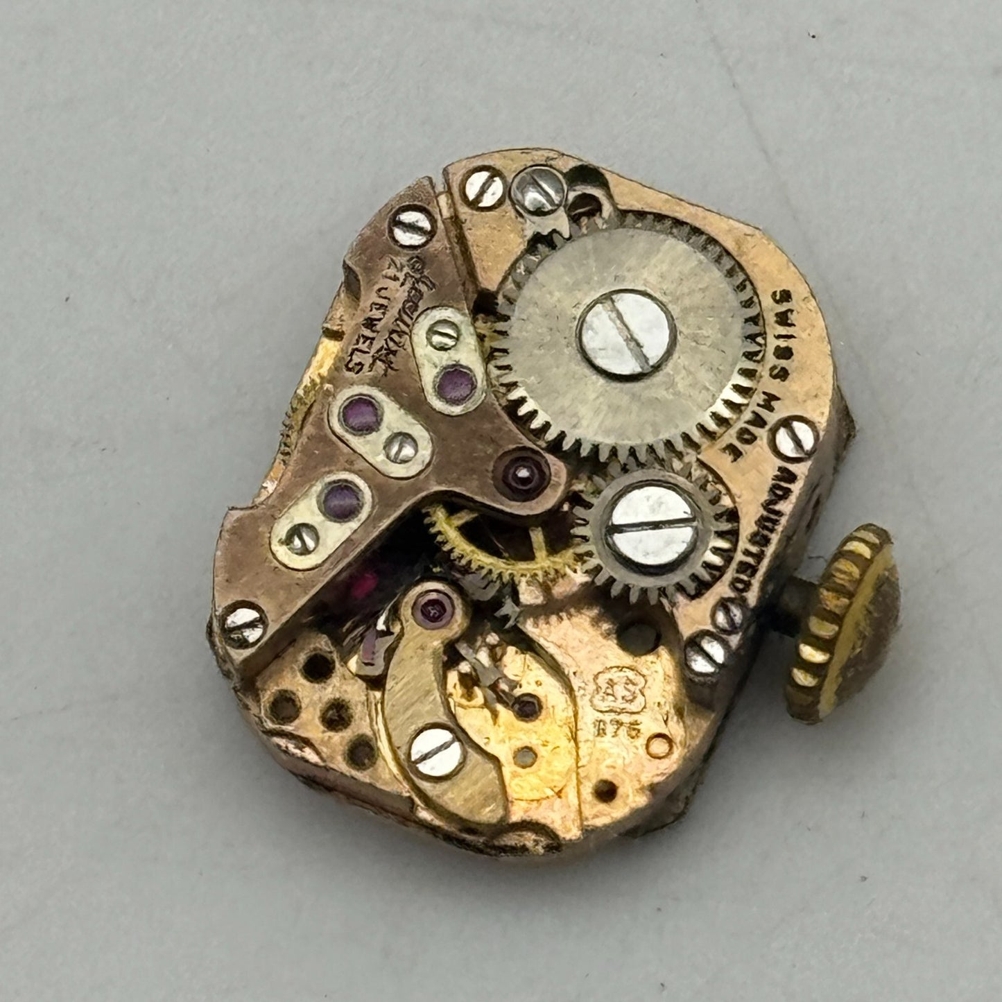 12.1mm Ladies Accurist AS 976 A Schild Manual Wind Swiss Watch Movement PARTS