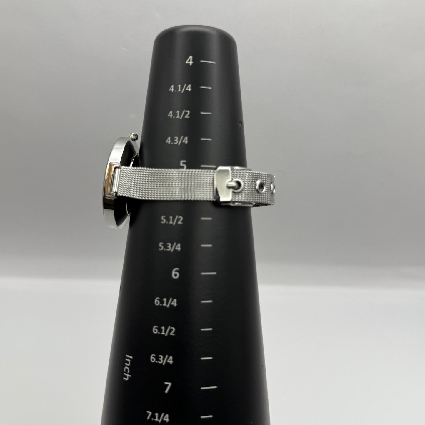 Working Ladies Accessories Silver Tone Adjustable Mesh Strap 34mm Quartz Watch