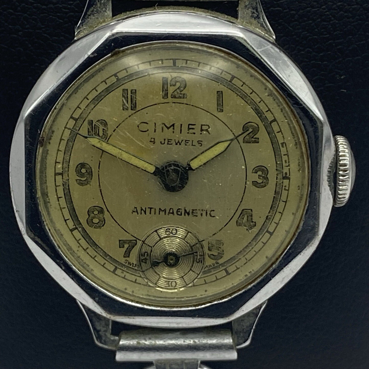 25mm Cimier Military R Lapanouse S A Watch Balance Intact FOR PARTS
