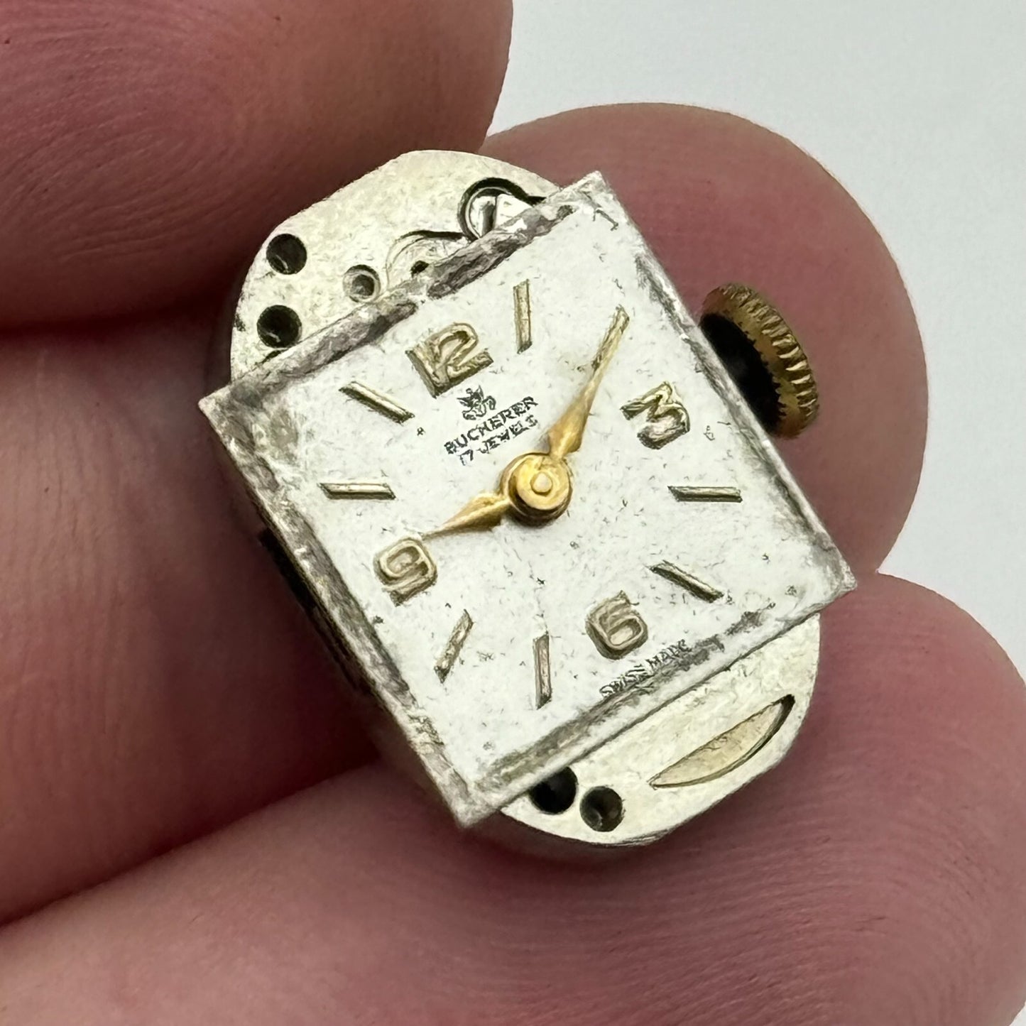 12.8mm Running Bucherer ETA 2355 Manual Wind Watch Movement PARTS REPAIR