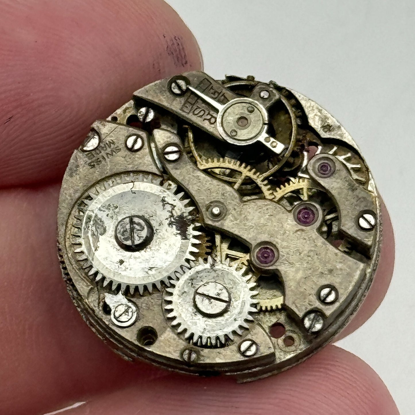 23.6mm AS A Schild Swiss Manual Wind Watch Movement Vintage PARTS SPARES