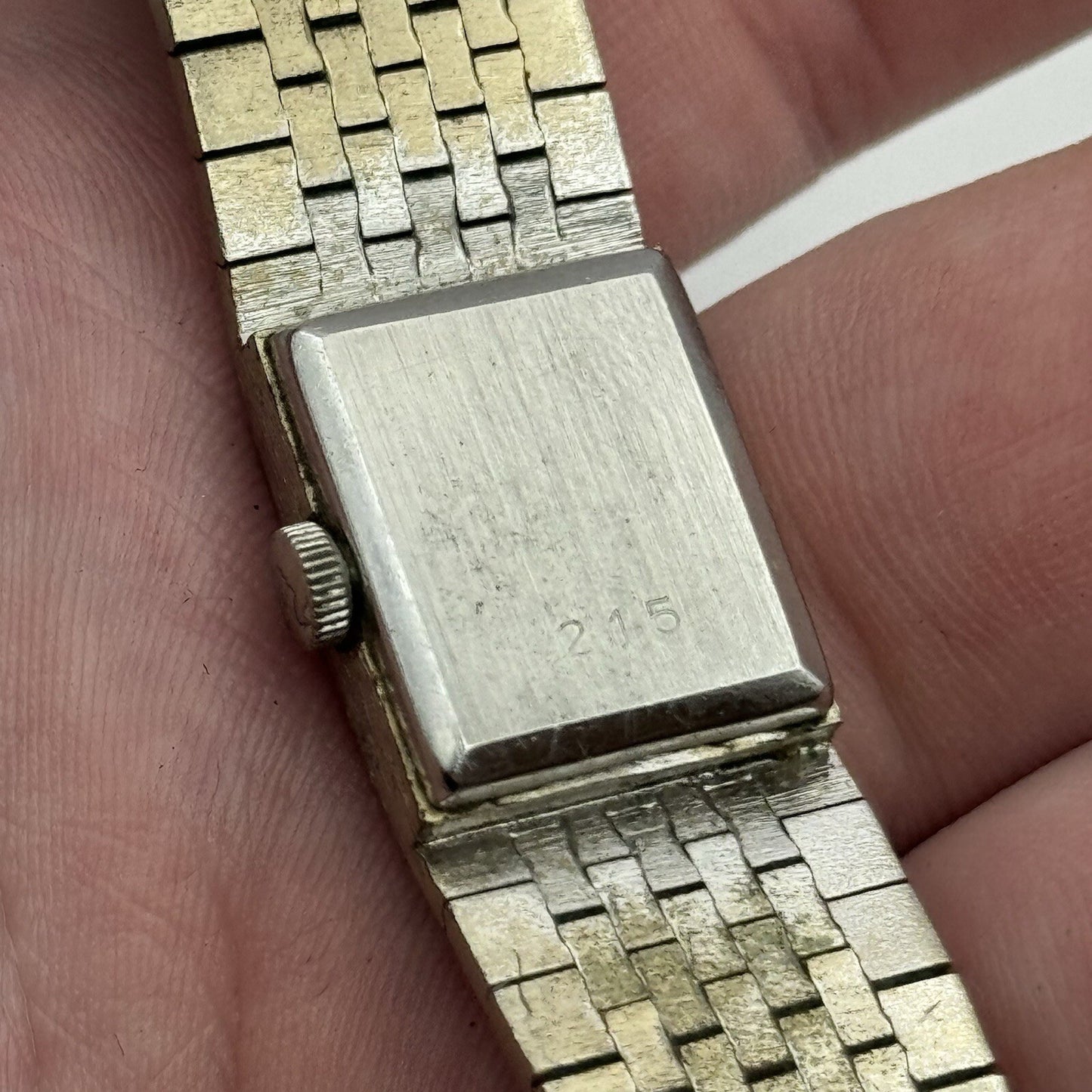 16mm Ladies Rotary Silver Tone Swiss Manual Wind Vintage Watch NOT KEEPING TIME