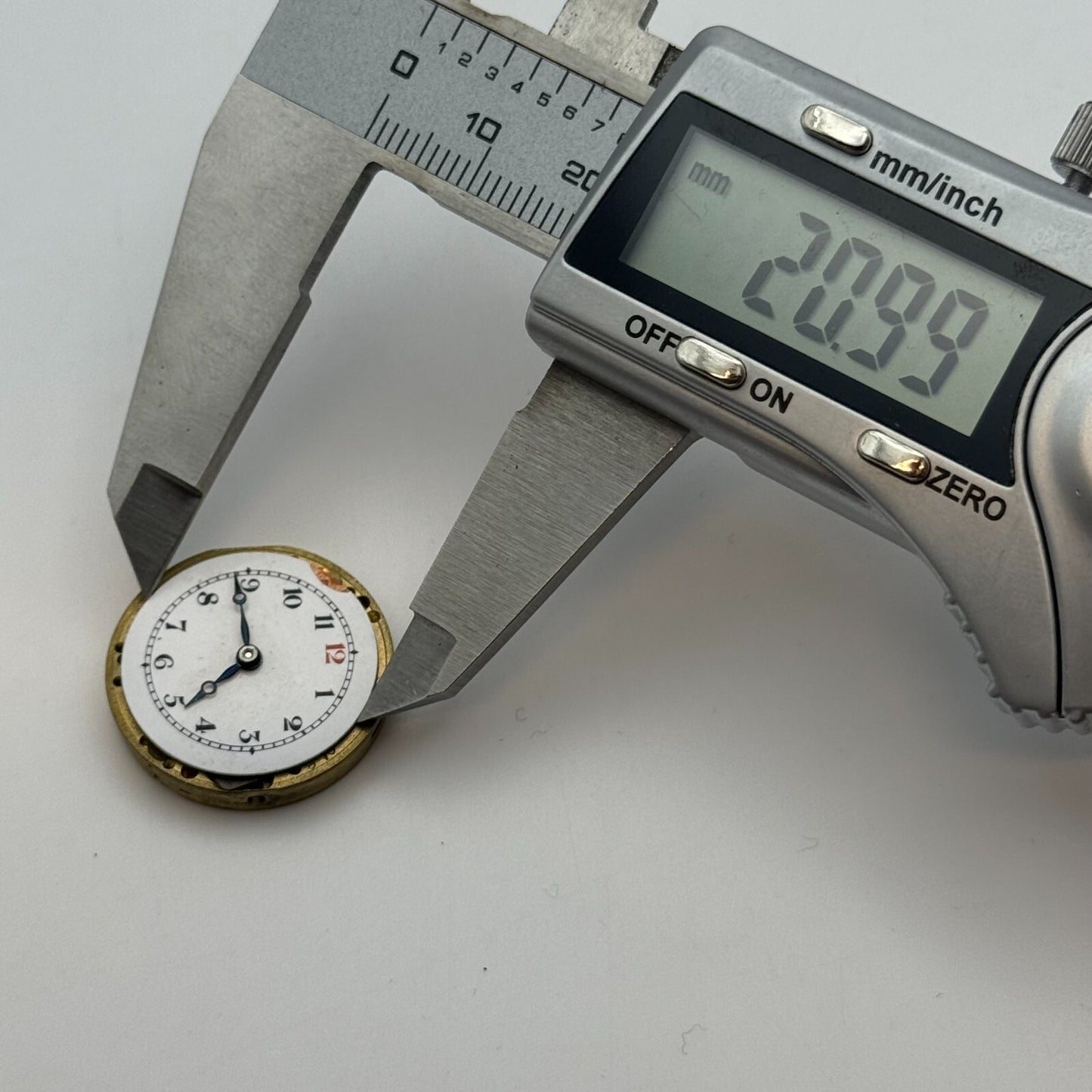 23.6mm Stauffer SS & Co Trench Watch Movement Balance Ok Manual Wind Swiss PARTS