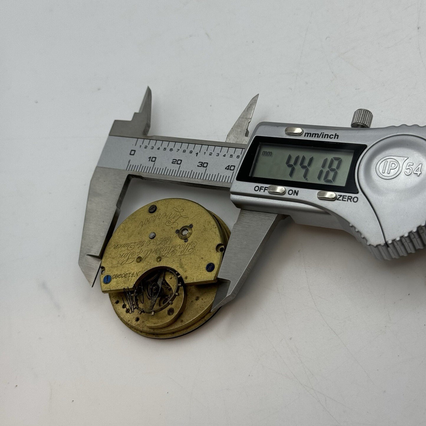 46.4mm Thomas Russell & Son Liverpool Antique Pocket Watch Movement FOR PARTS