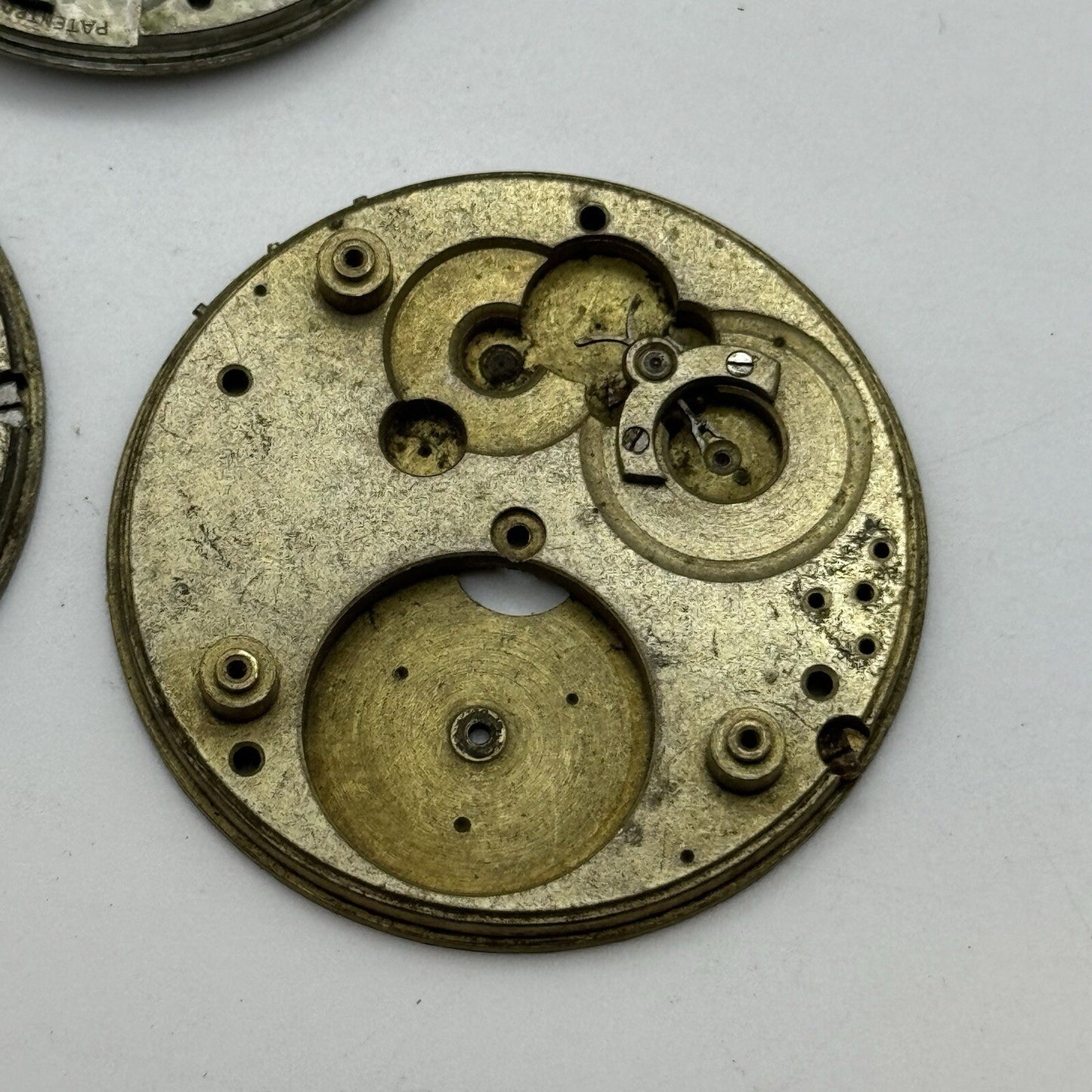 Buren Partial Pocket Watch Movement X 5 Job Lot Parts Repair Watchmakers Spares