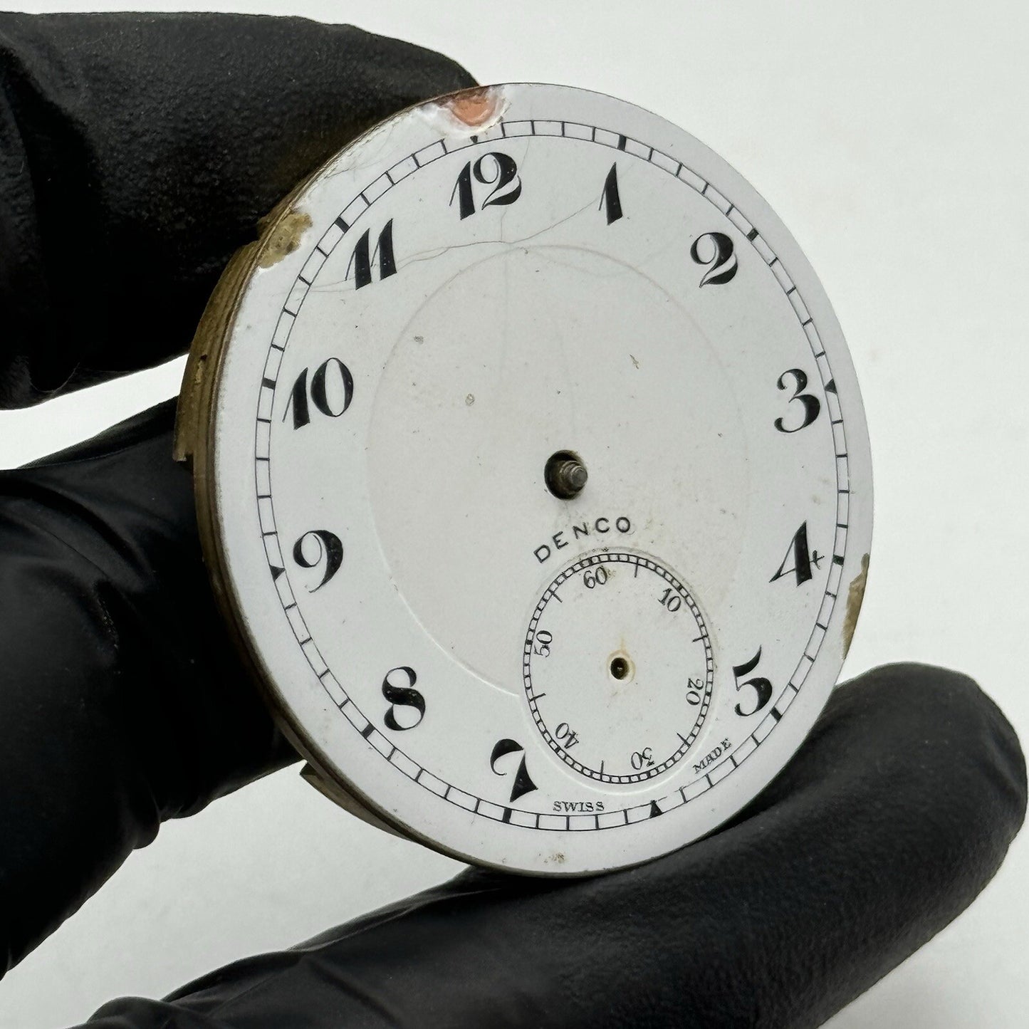 42.9mm Manual Wind Denco Higher Grade Pocket Watch Movement FOR PARTS Restore