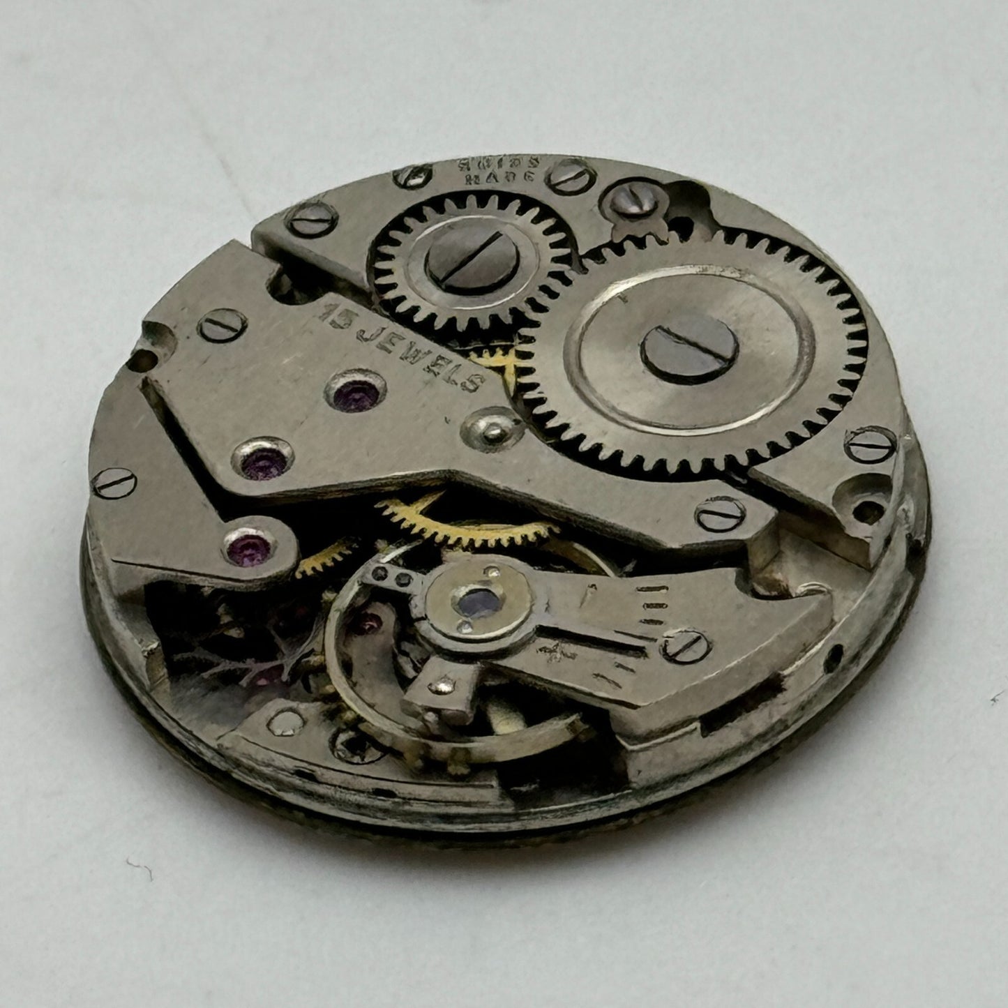 23.6mm Avia AS 1002 984 Balance Ok Watch Movement Swiss Vintage PARTS SPARES
