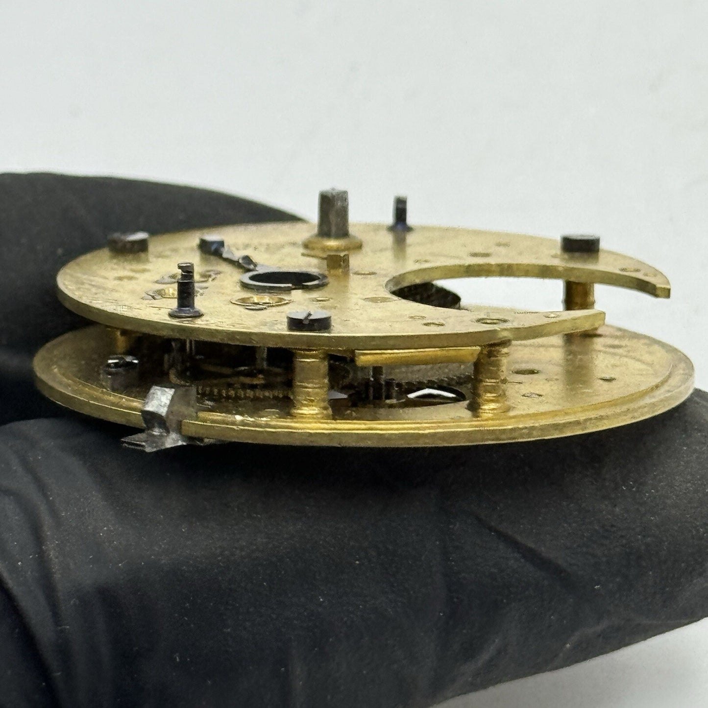 44.7mm Clayton Atherton Interesting Pocket Watch Movement FOR PARTS